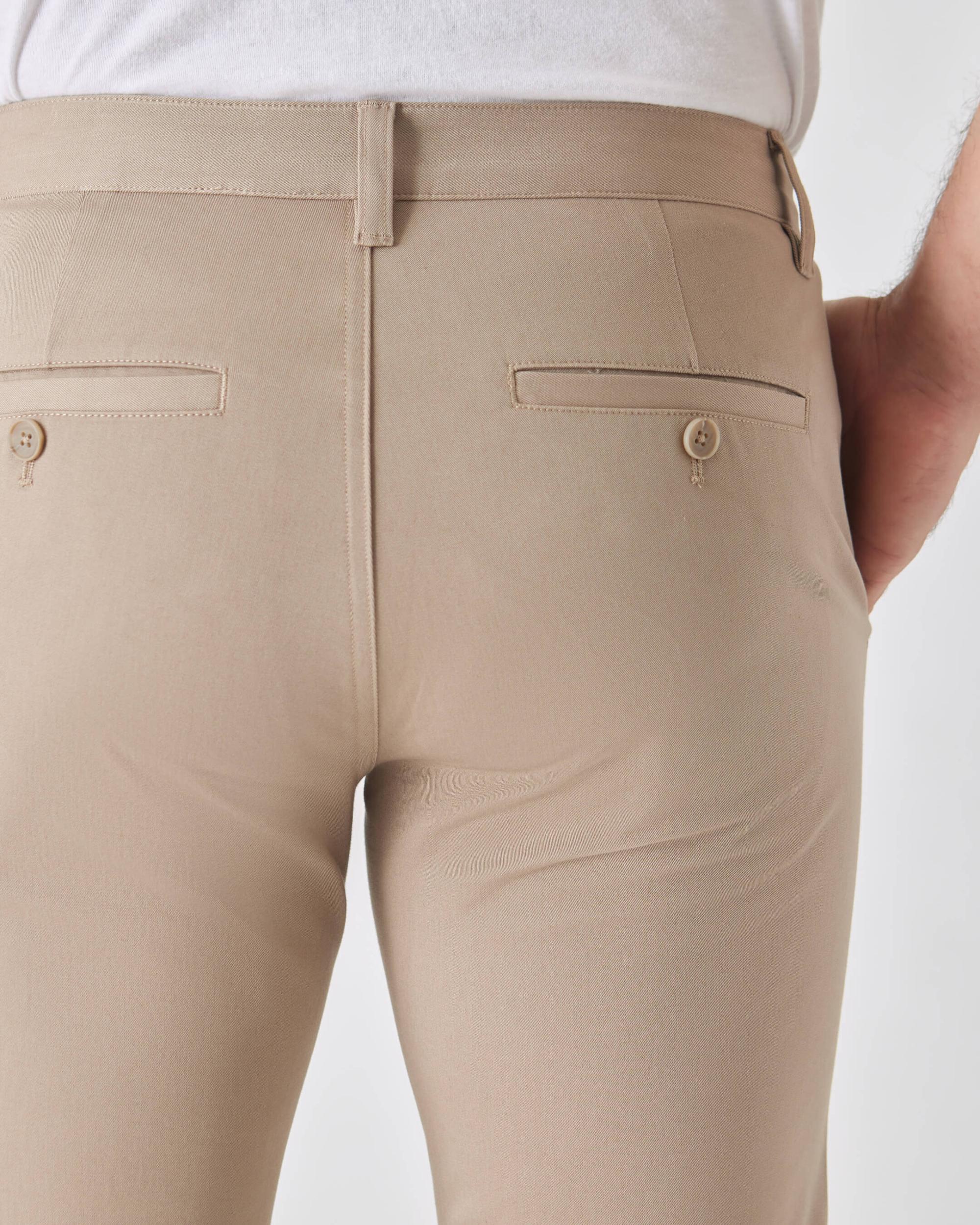 Khaki Slim Twill Chino Pant Product Image