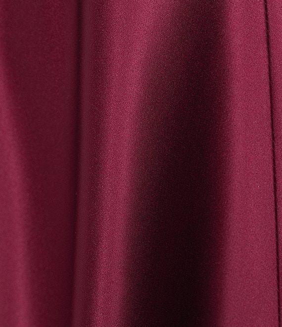 Next Up Spaghetti Strap Notch V-Wire Front Slit Long Dress Product Image