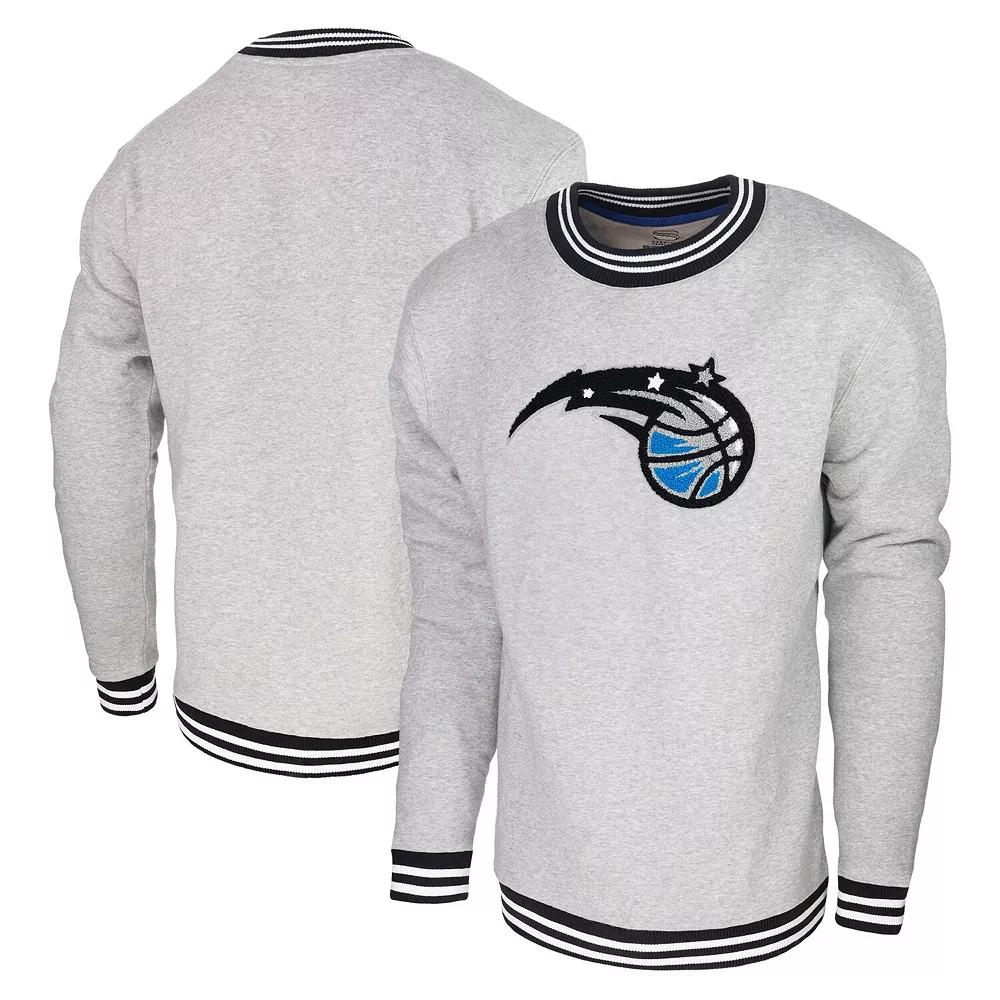 Men's Stadium Essentials Heather Gray Orlando Magic Club Level Pullover Sweatshirt, Adult Unisex,  Product Image