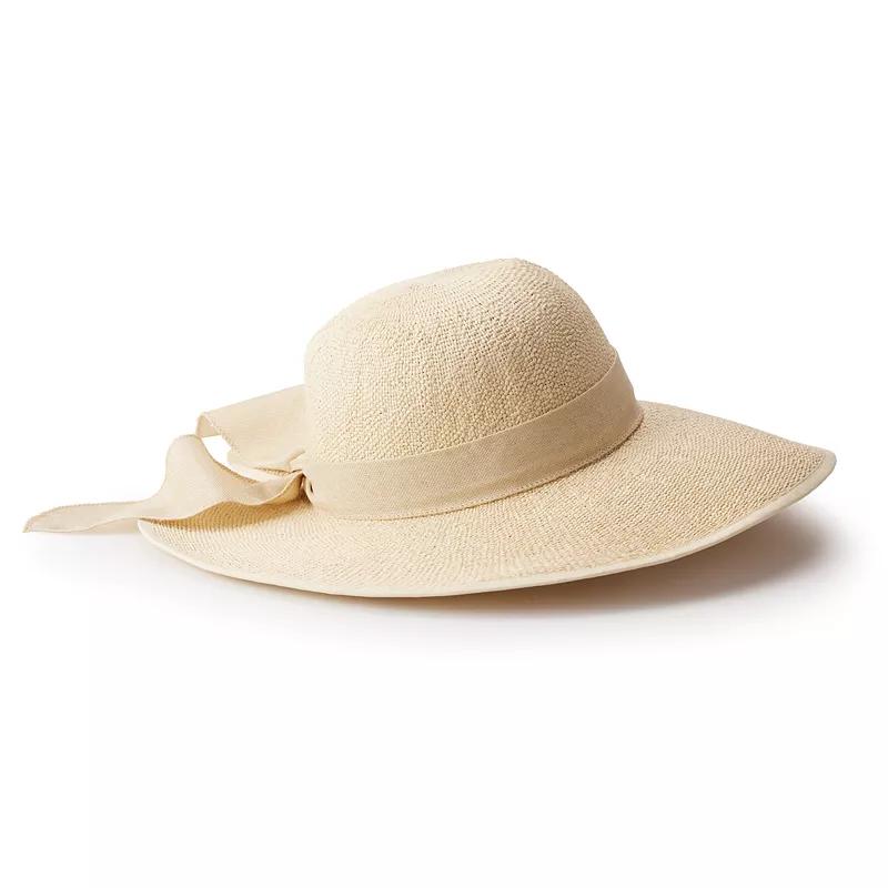 Women's LC By Lauren Conrad Split Back Cloche Hat, Natural Product Image