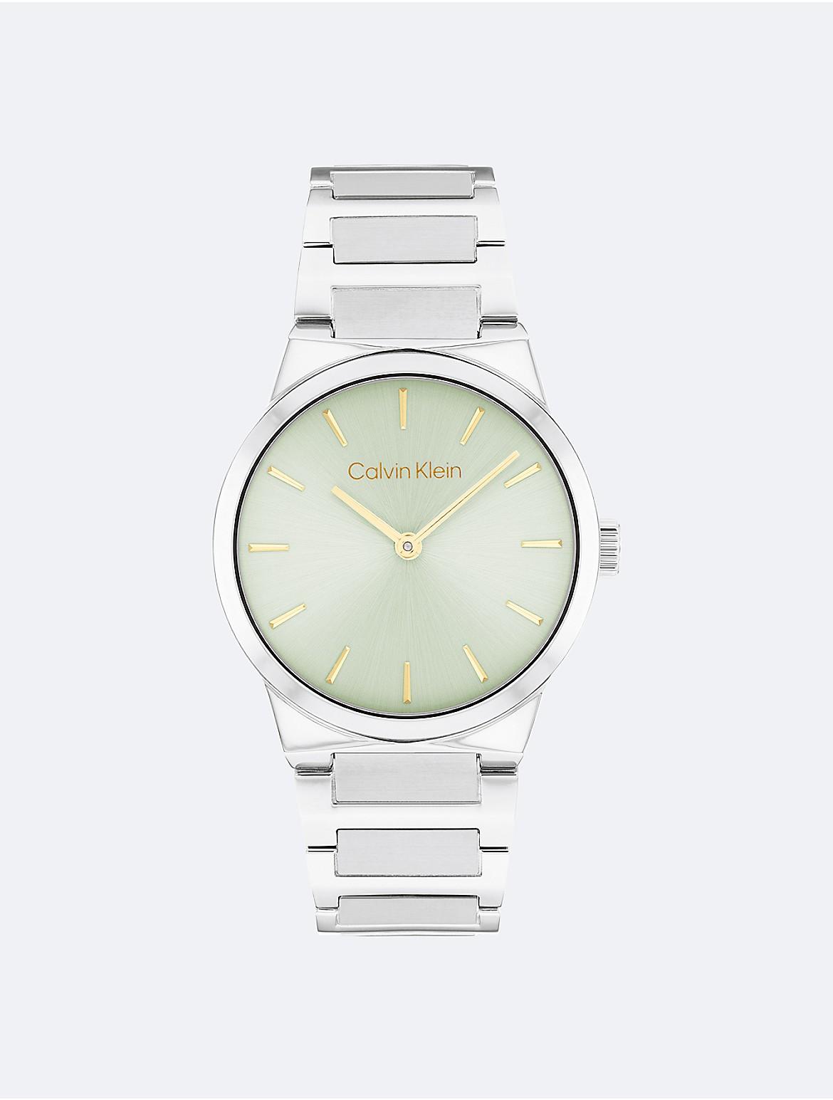 Calvin Klein Mens Minimalist Integrated Link Bracelet 32mm Watch - Metallic Product Image