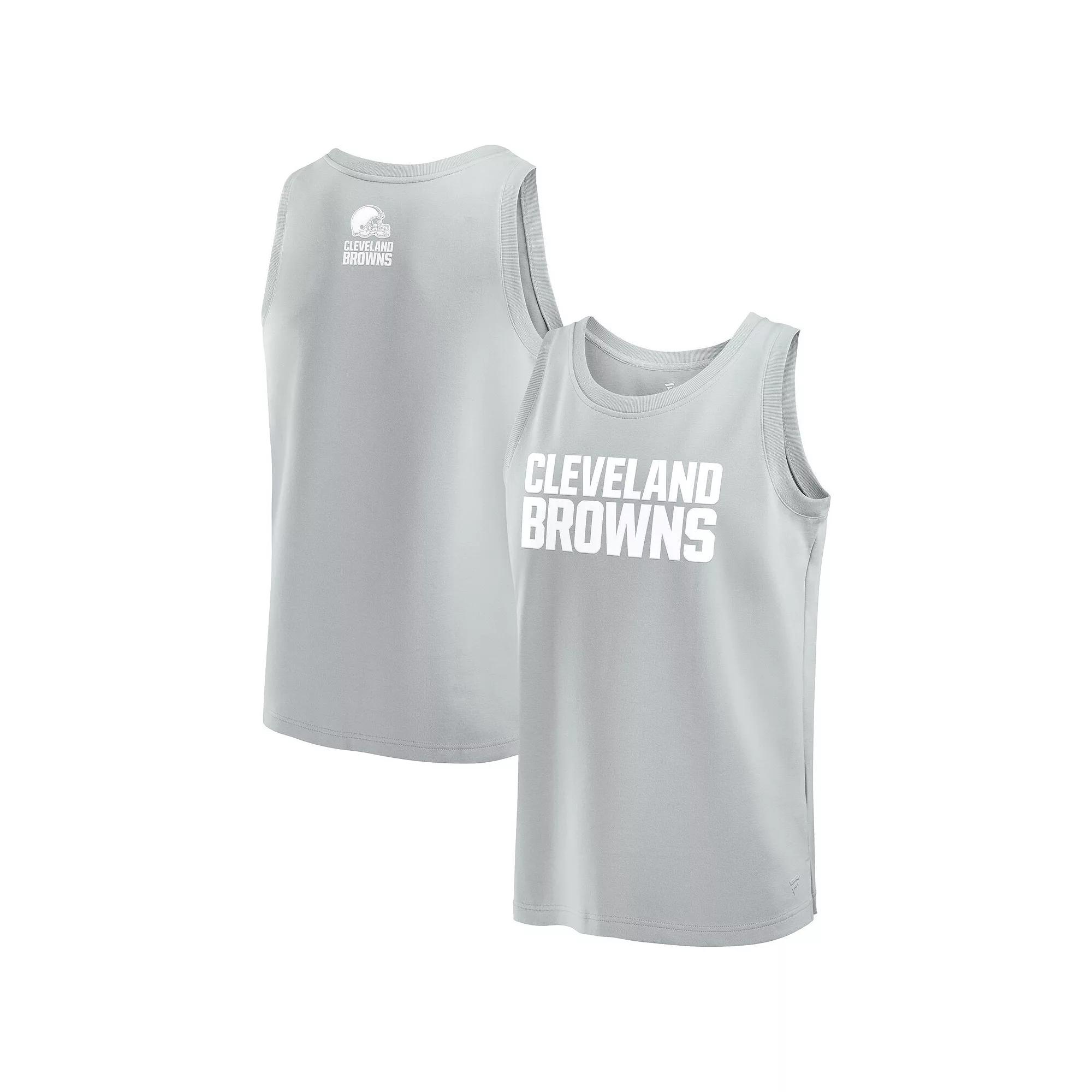 Men's Fanatics Gray Cleveland Browns Elements Tank Top,  Product Image