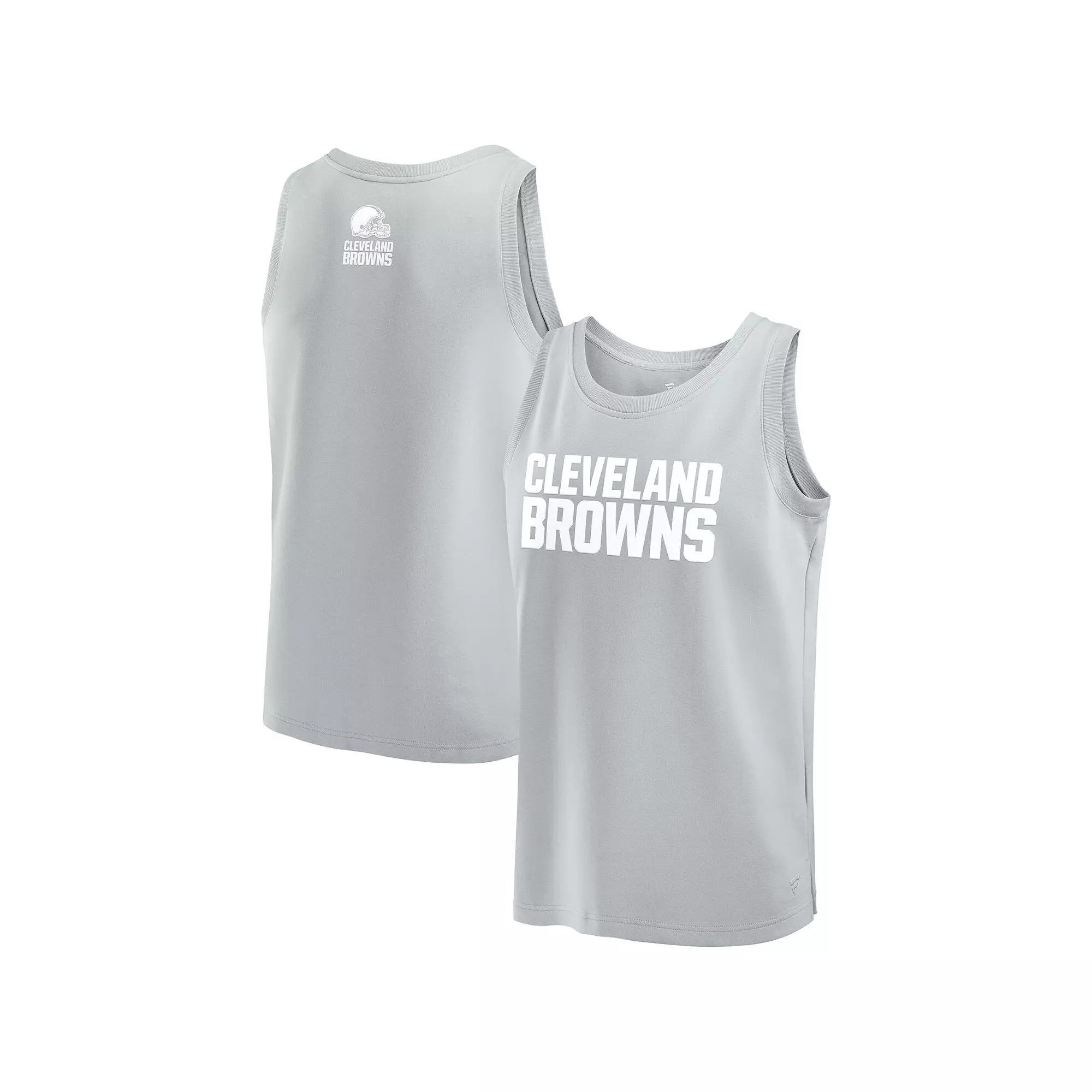 Men's Fanatics Gray Cleveland Browns Elements Tank Top,  Product Image