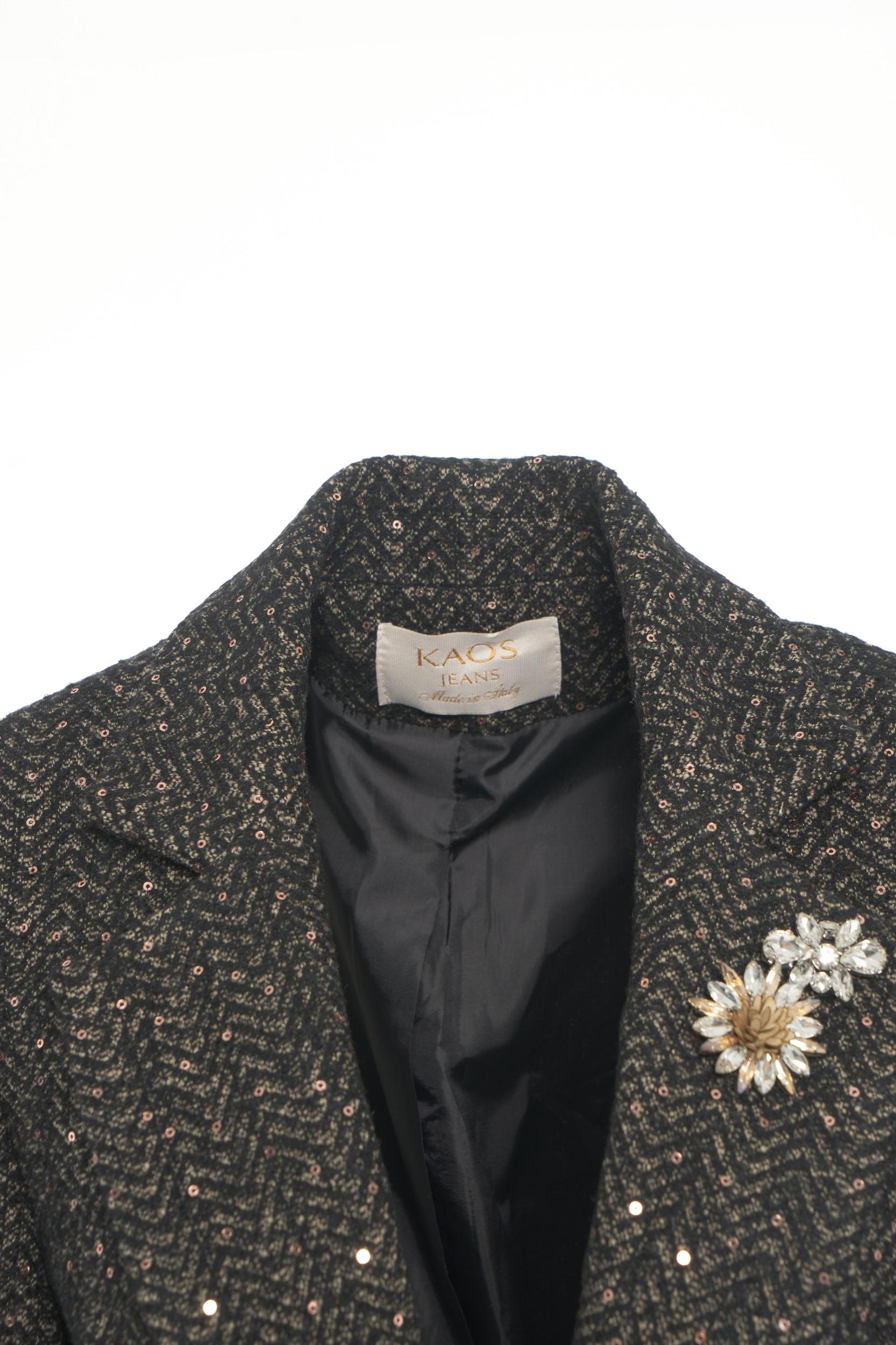 Blazer with sequins and brooch Product Image