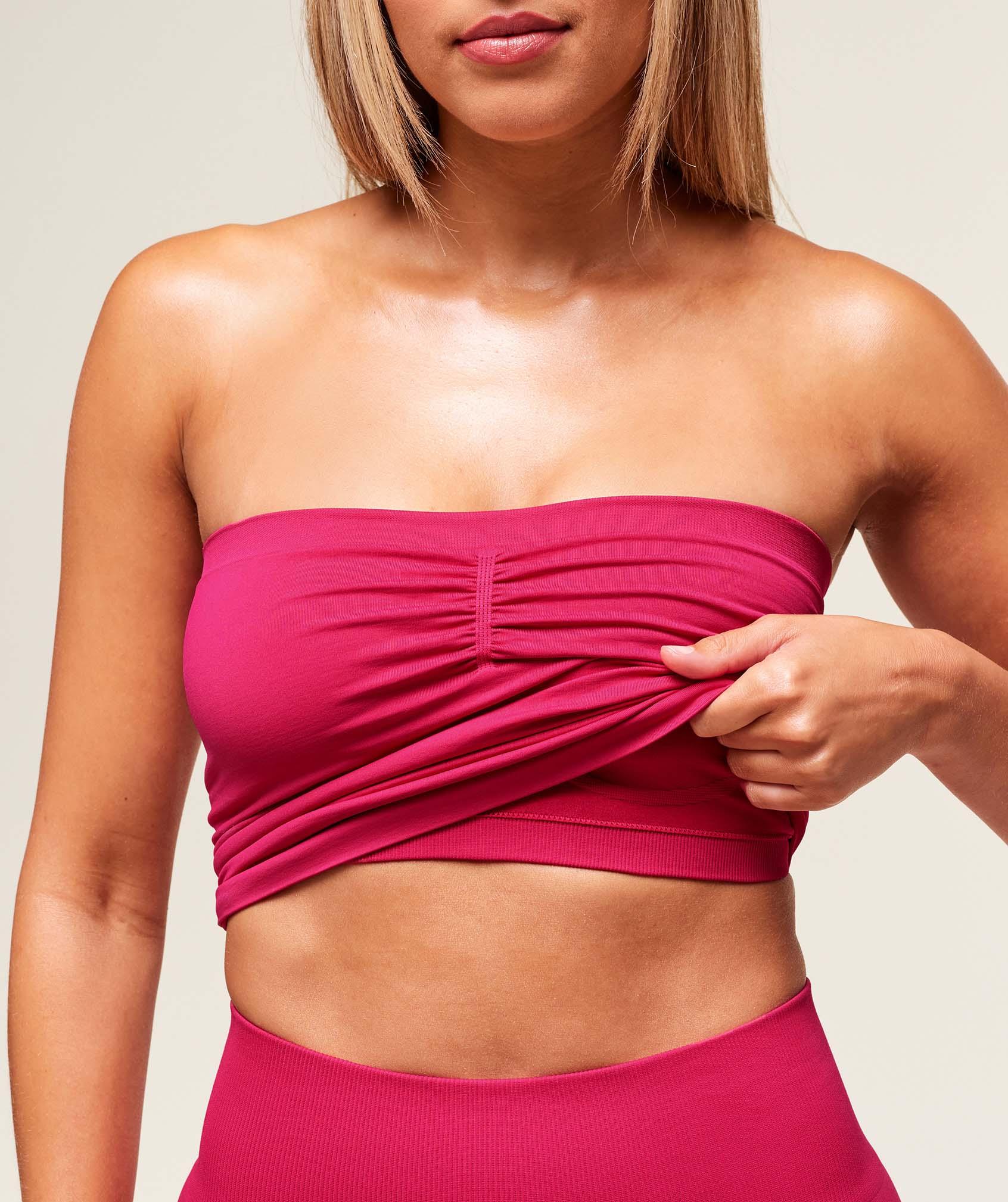 Gymshark Everyday Seamless Midi Tube Top - Build Pink Female Product Image
