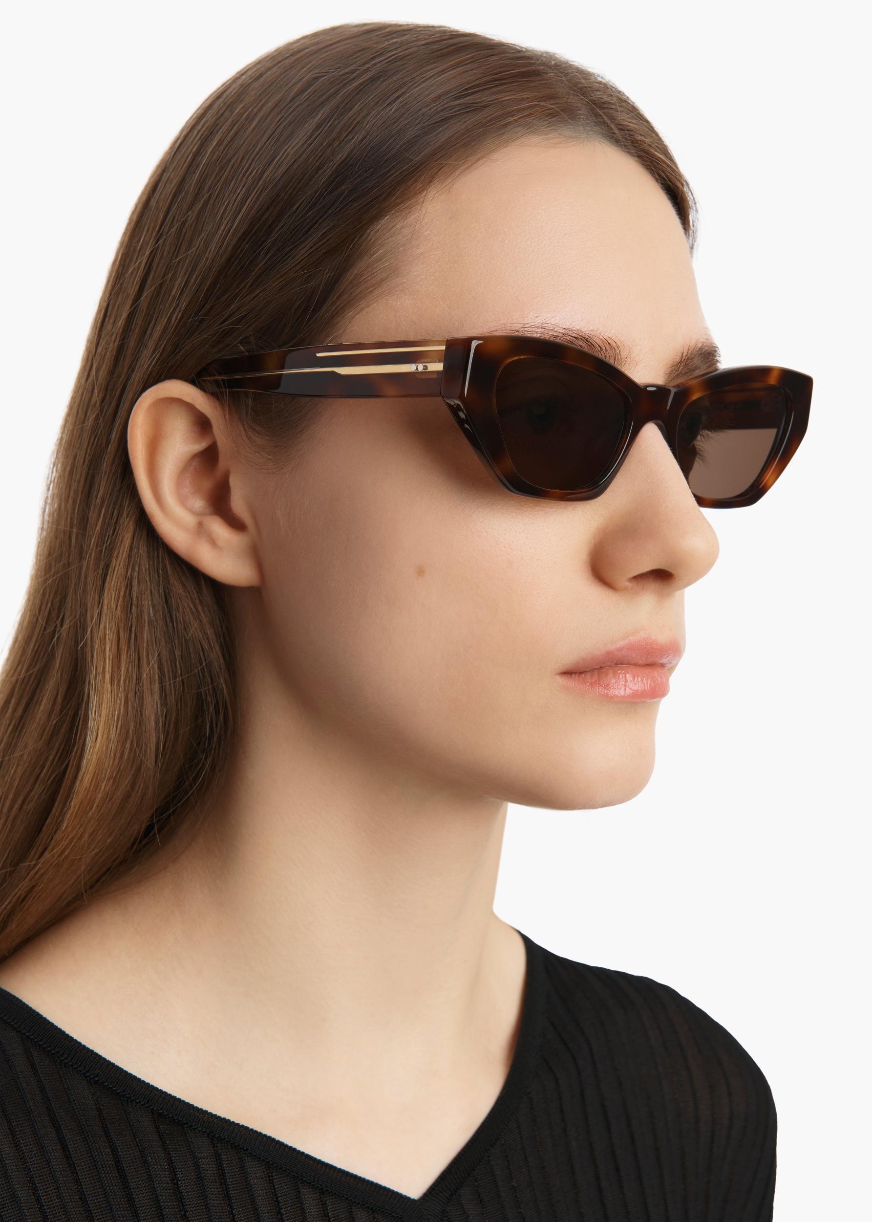 KHAITE x Oliver Peoples 1961C in Dark Mahogany and Brown Product Image