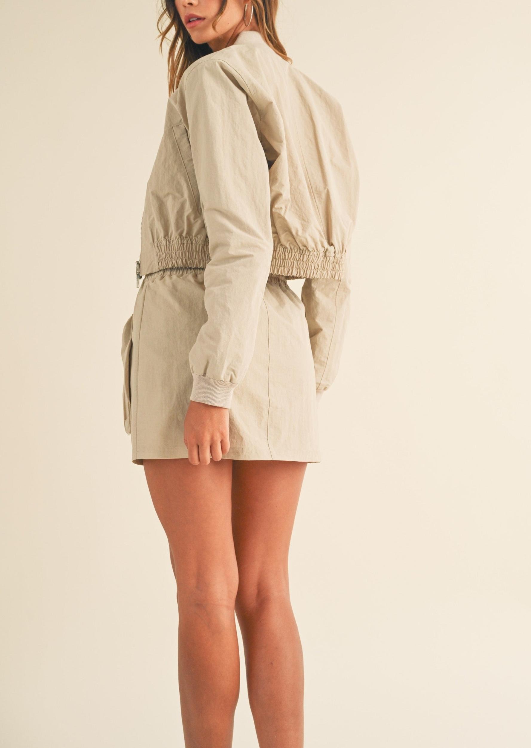Bomber jk& Cargo Skirt Set Product Image