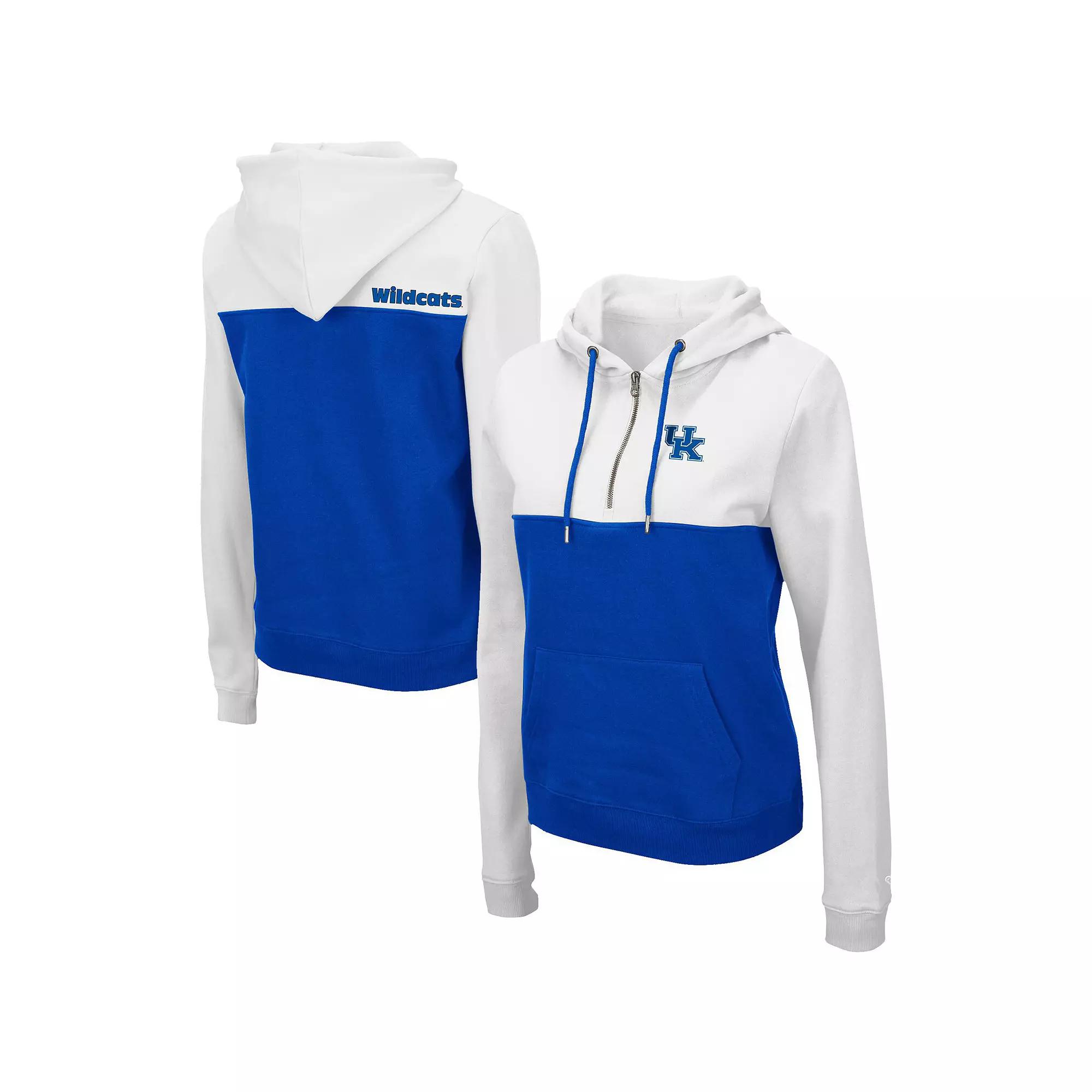 Women's Colosseum White/Maroon Mississippi State Bulldogs Aidan Lightweight Half-Zip Hoodie, Size: Medium, Mst White Product Image