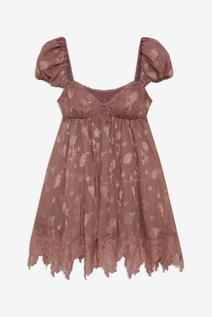 Olivia Mini Dress — Mahogany Product Image