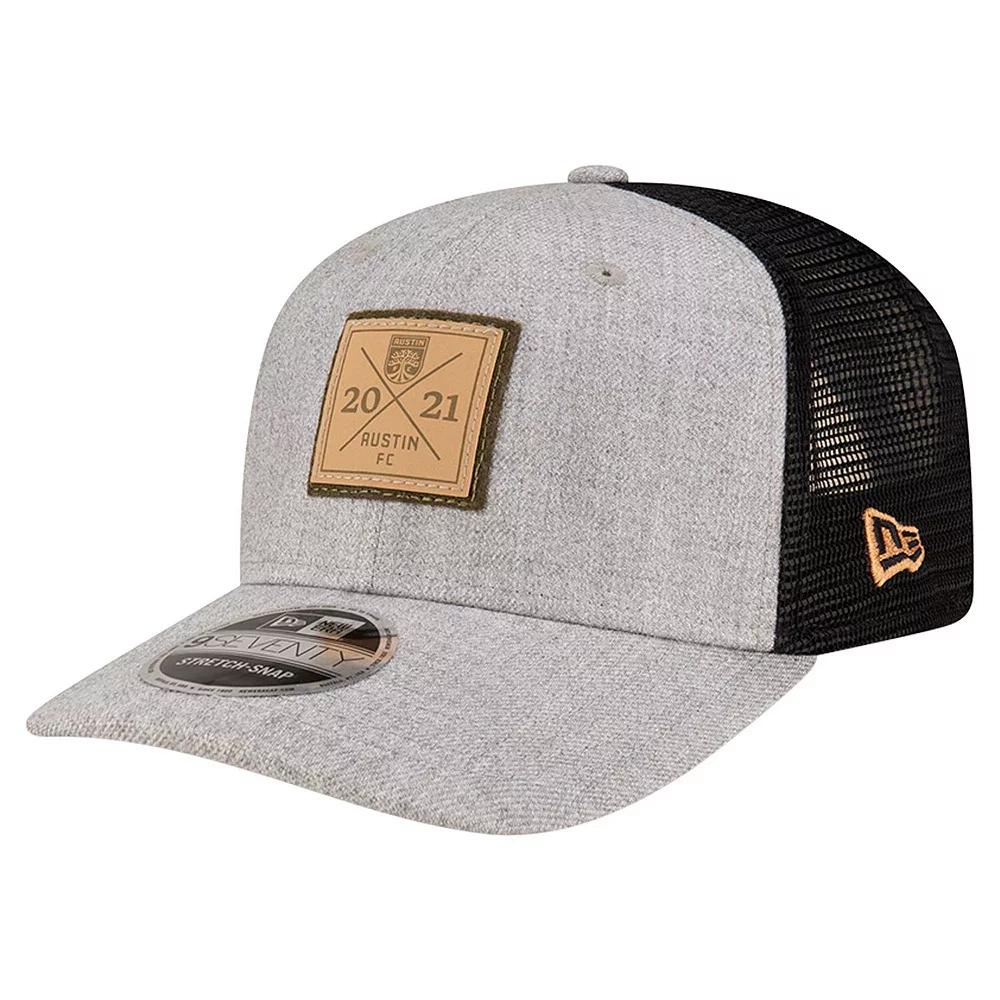 Men's New Era Heather Gray Austin FC Heather Patch 9SEVENTY Adjustable Hat, Afc Grey Product Image