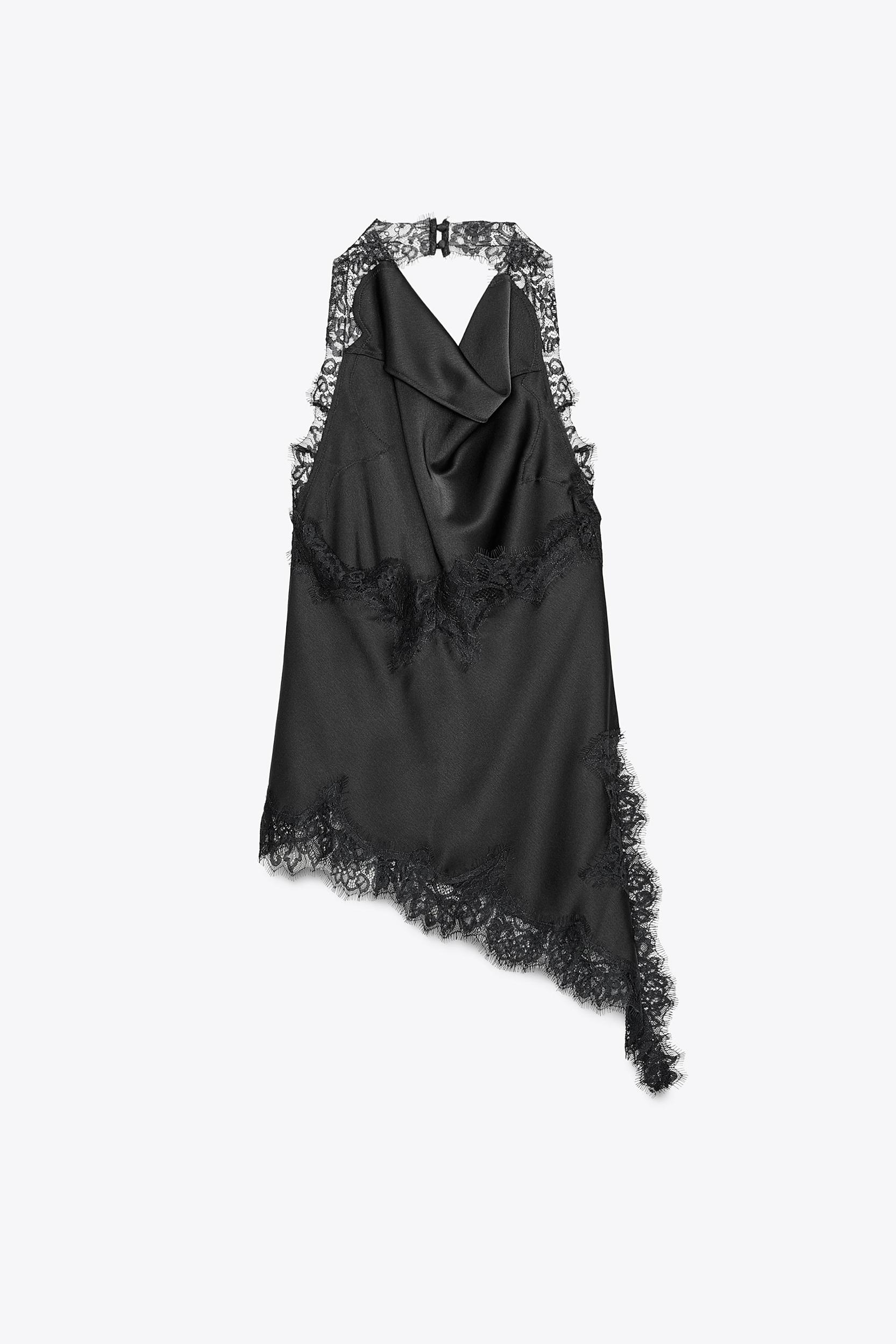 ZW COLLECTION LACE HALTER TOP Product Image