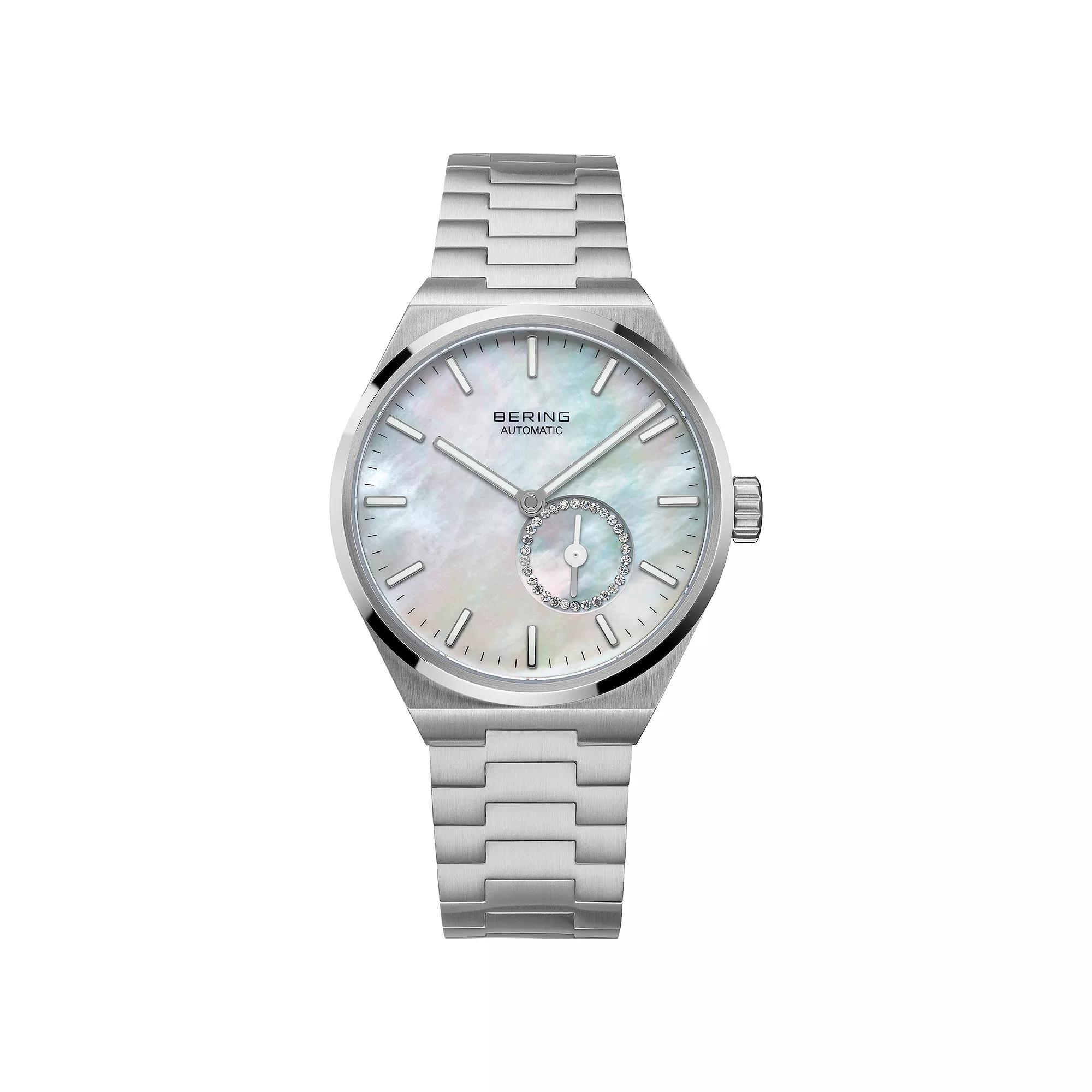 BERING Women's Charity Stainless Steel Link Bracelet Automatic Watch - 19435, Size: 35 mm, Silver Product Image