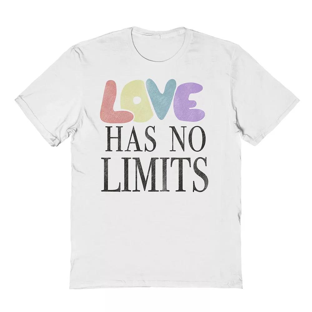 Men's Grayson Threads The Label Love Has No Limits Pride Graphic Tee, Size: XL, White Product Image