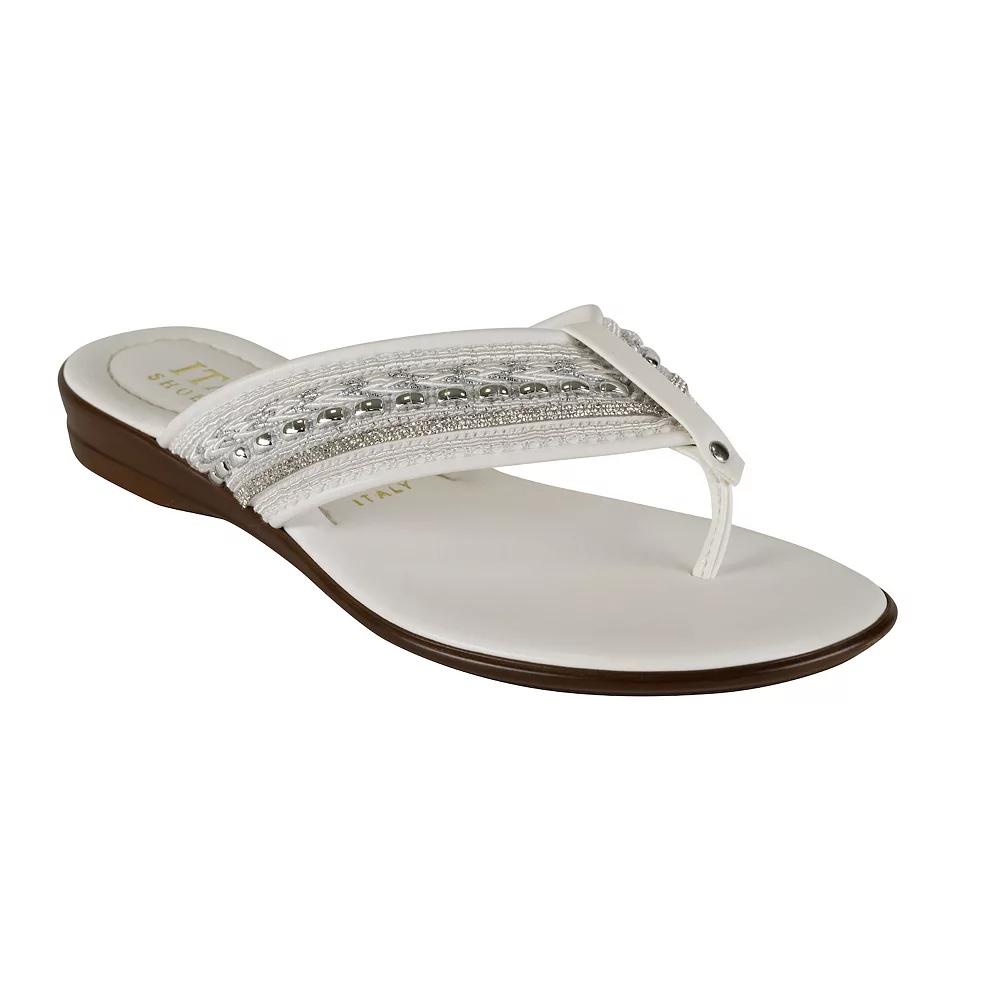Italian Shoemakers Zali Women's Thong Sandals, Size: 5, White Product Image