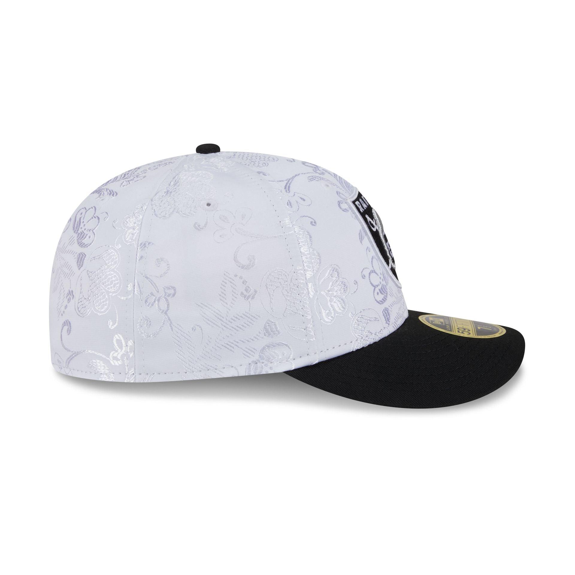 Las Vegas Raiders Floral Shine Low Profile 59FIFTY Fitted Hat Male Product Image