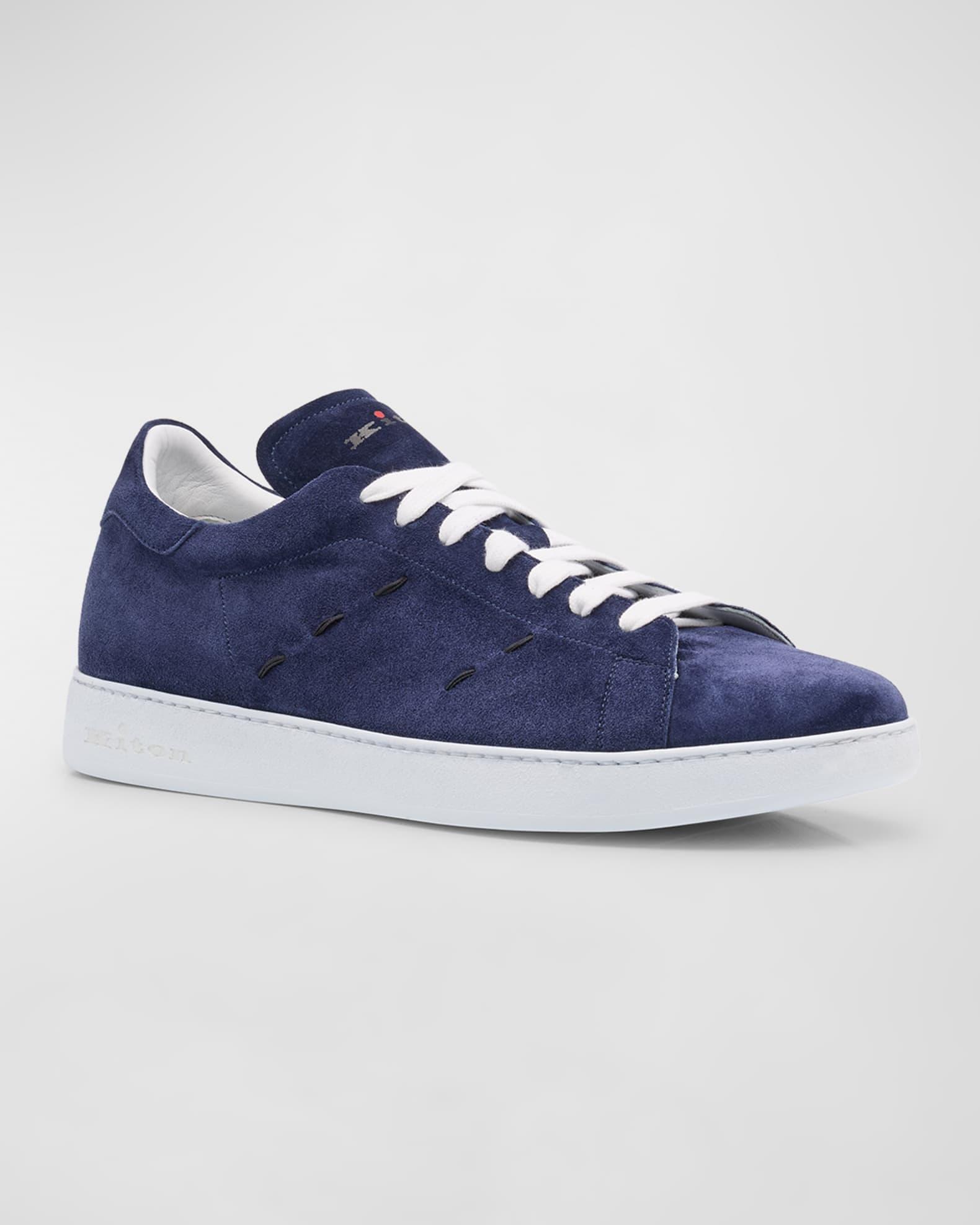 Men's Suede Low-Top Sneakers Product Image