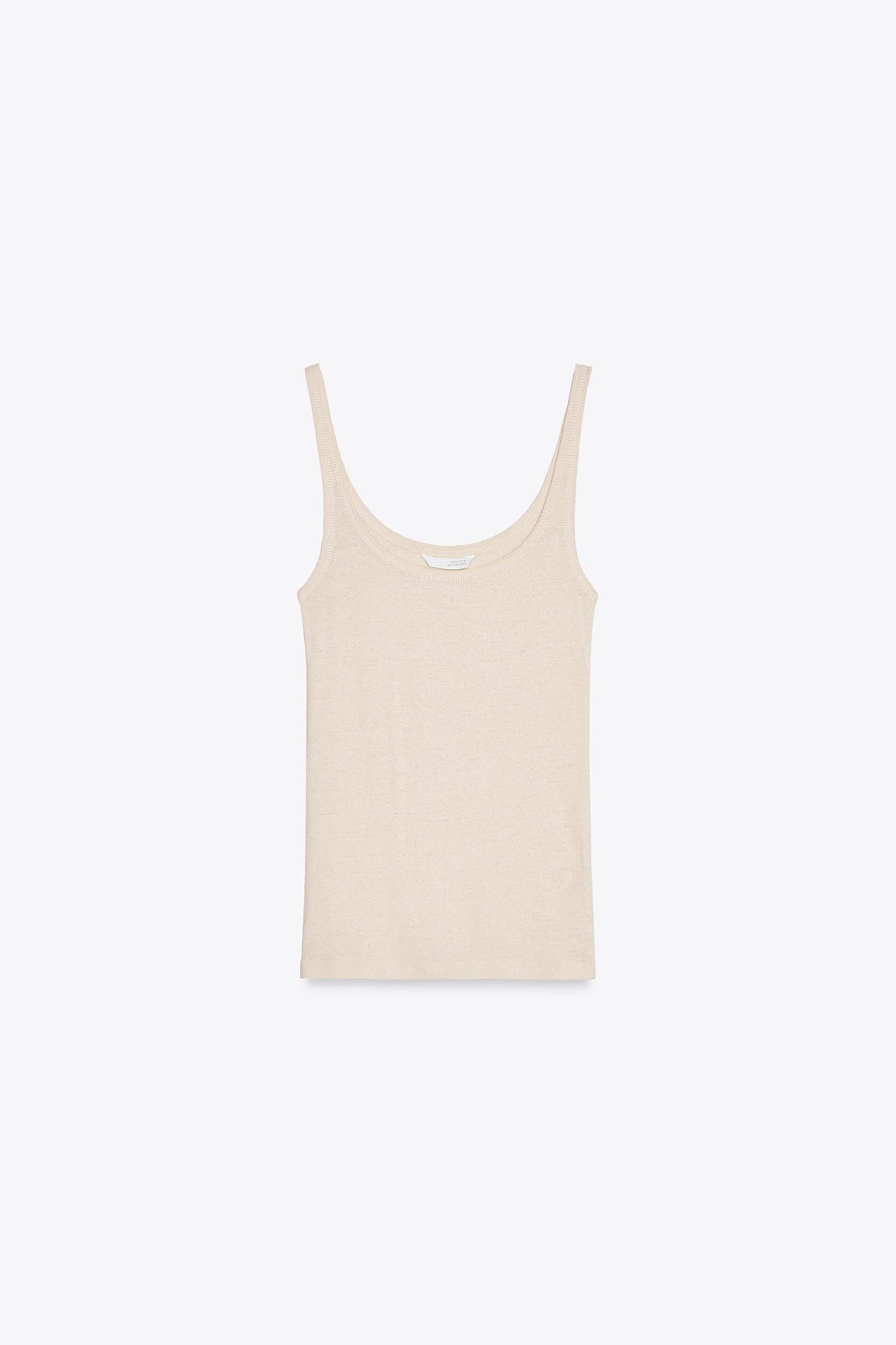 RIBBED T-SHIRT WITH LINEN Product Image