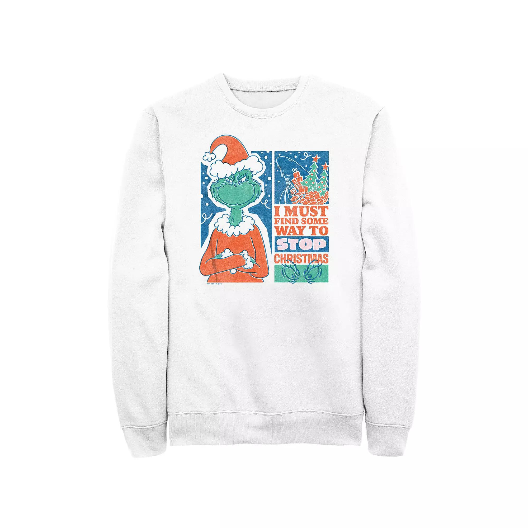 Big & Tall Dr. Seuss Grinch Must Stop Christmas Graphic Fleece, Men's,  Product Image