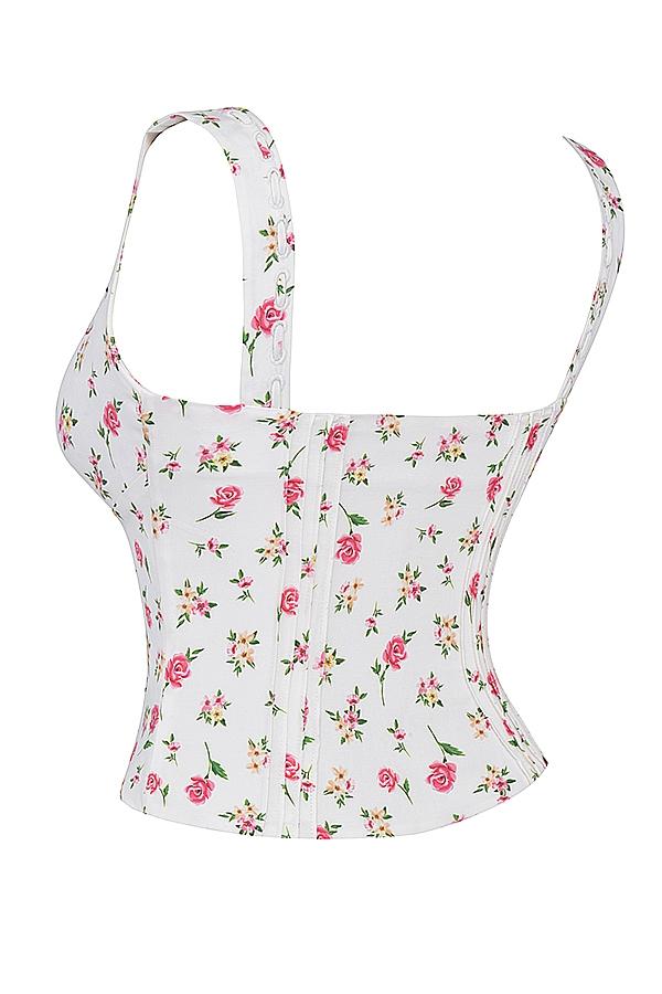 Chicca  rose print floral top Product Image