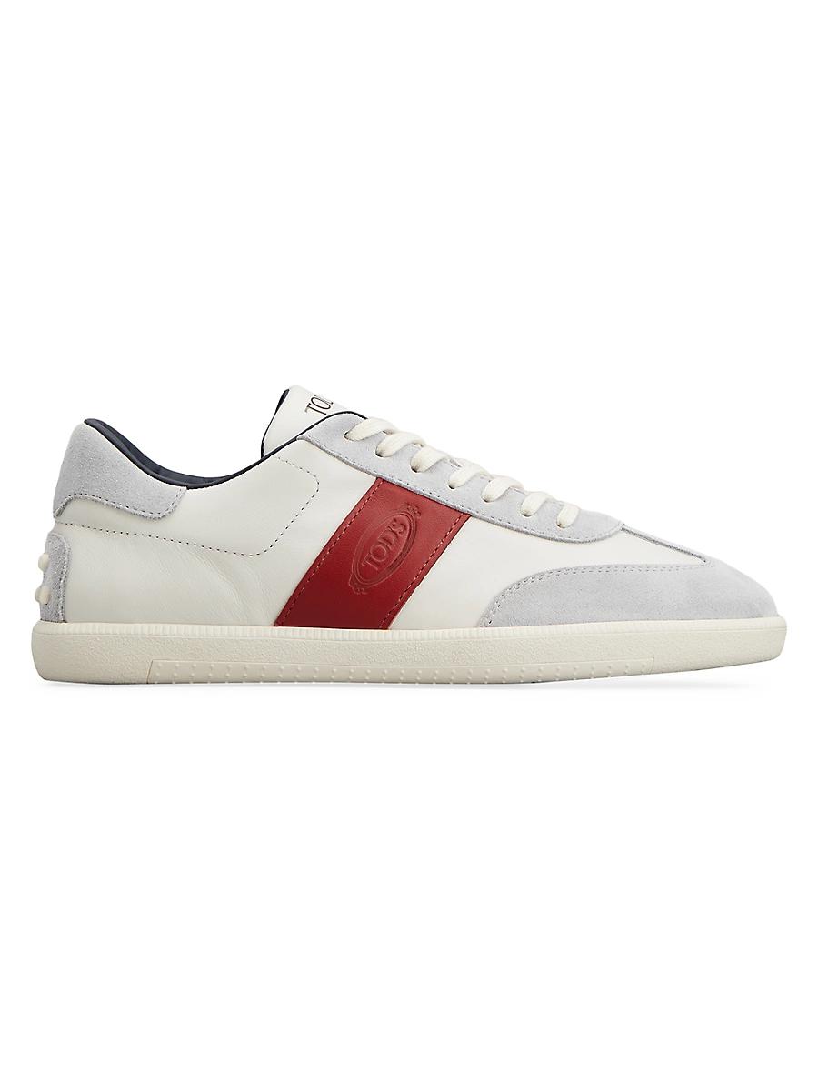 Tods Mens Tabs Leather Sneakers Product Image