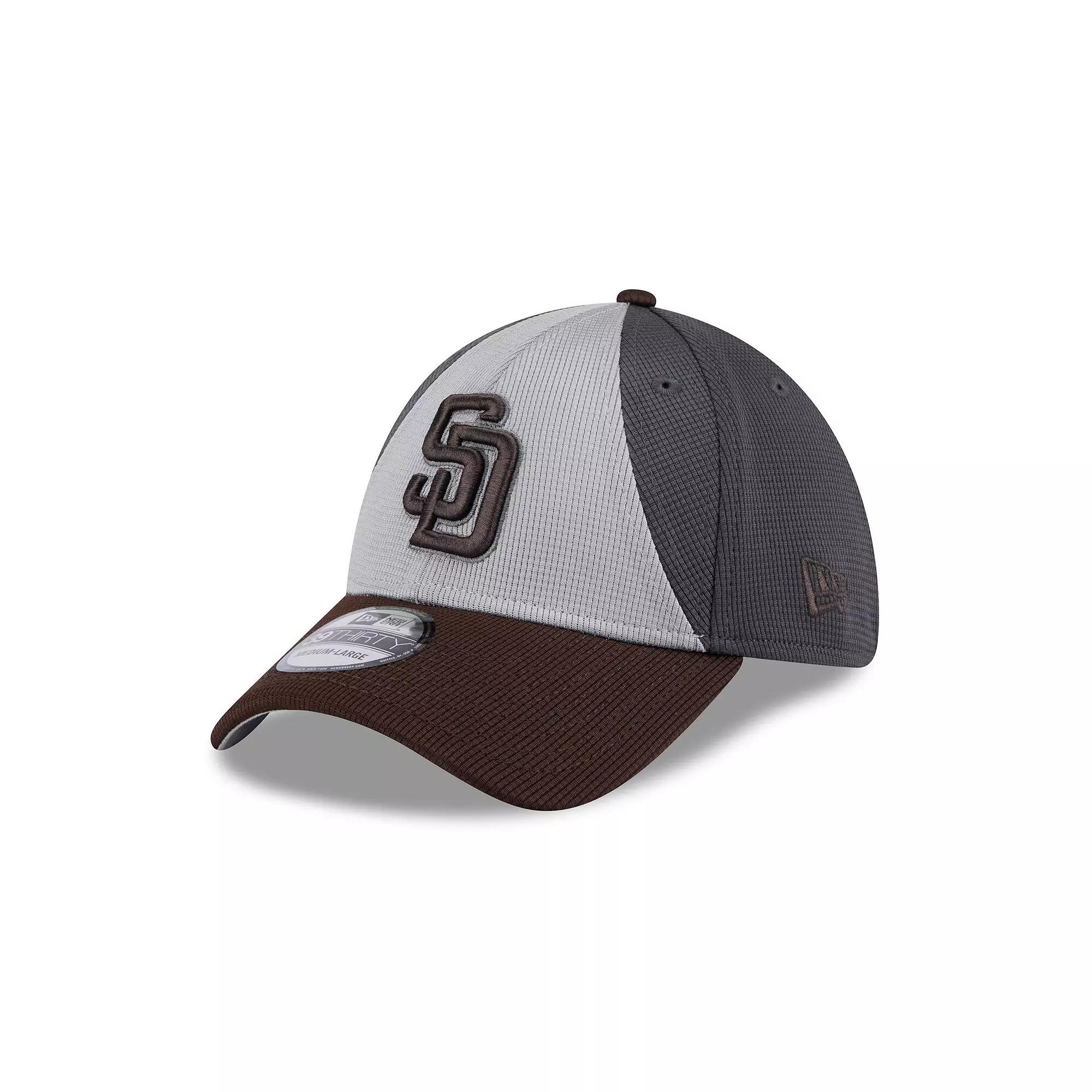 Men's New Era  Gray/Brown San Diego Padres 2025 Batting Practice 39THIRTY Flex Hat, Size: Small/Medium, Grey Product Image