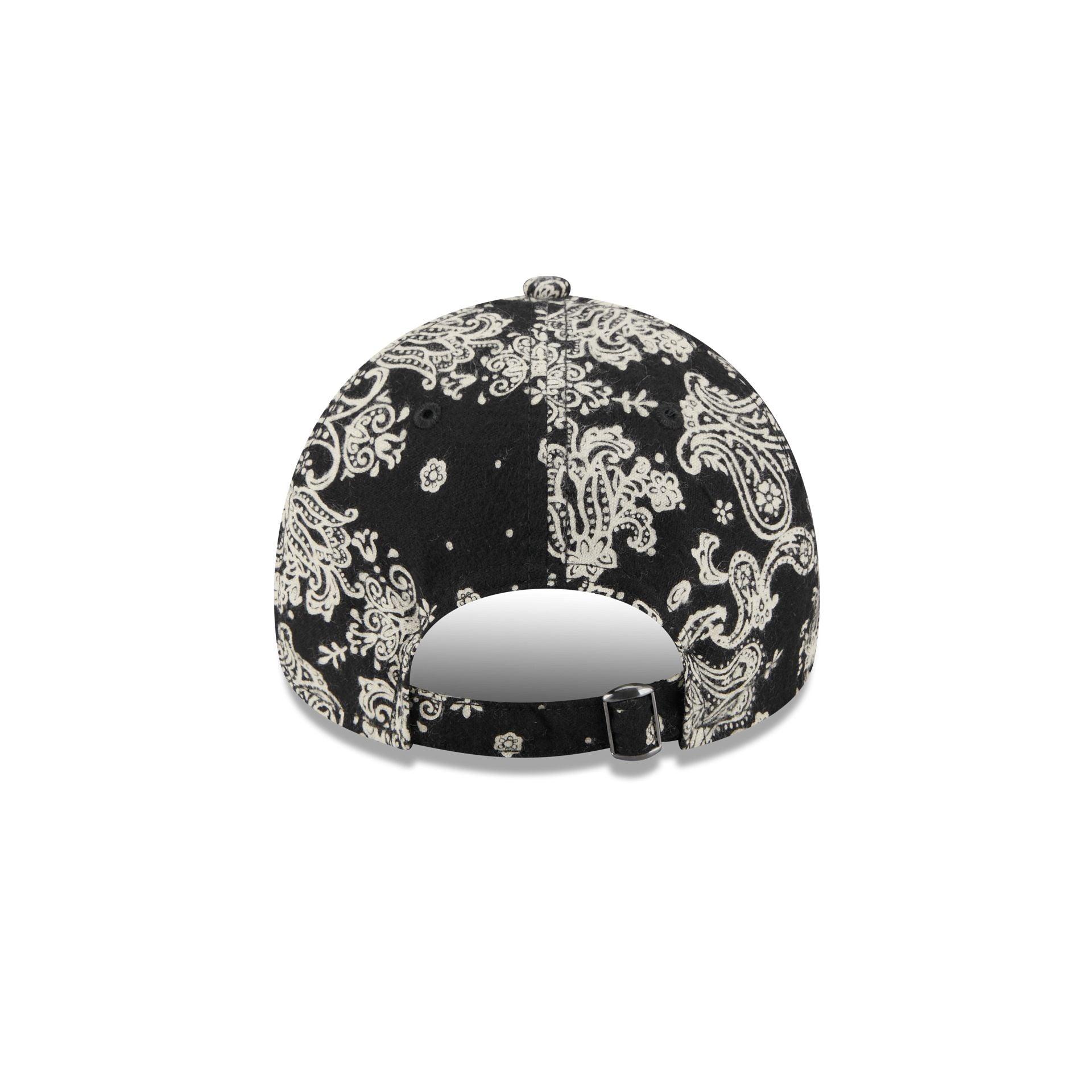 New Era Cap Black Paisley 9FORTY A-Frame Adjustable Hat Male Product Image