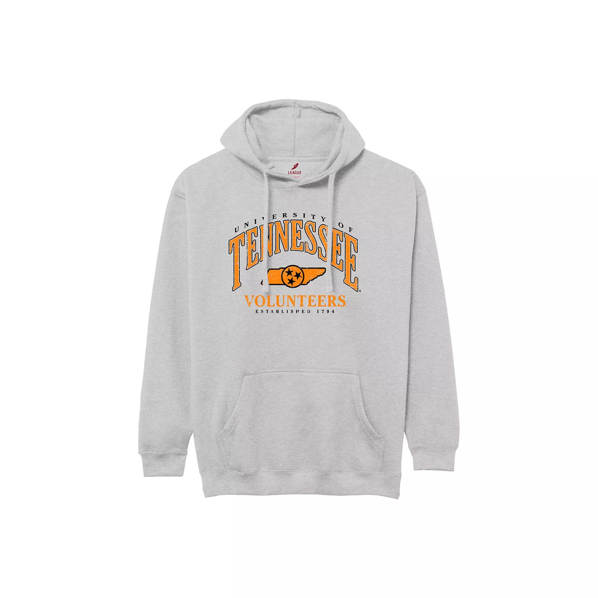 Men's League Collegiate Wear Heather Gray Tennessee Volunteers Tall Arch Essential Pullover Hoodie,  Product Image