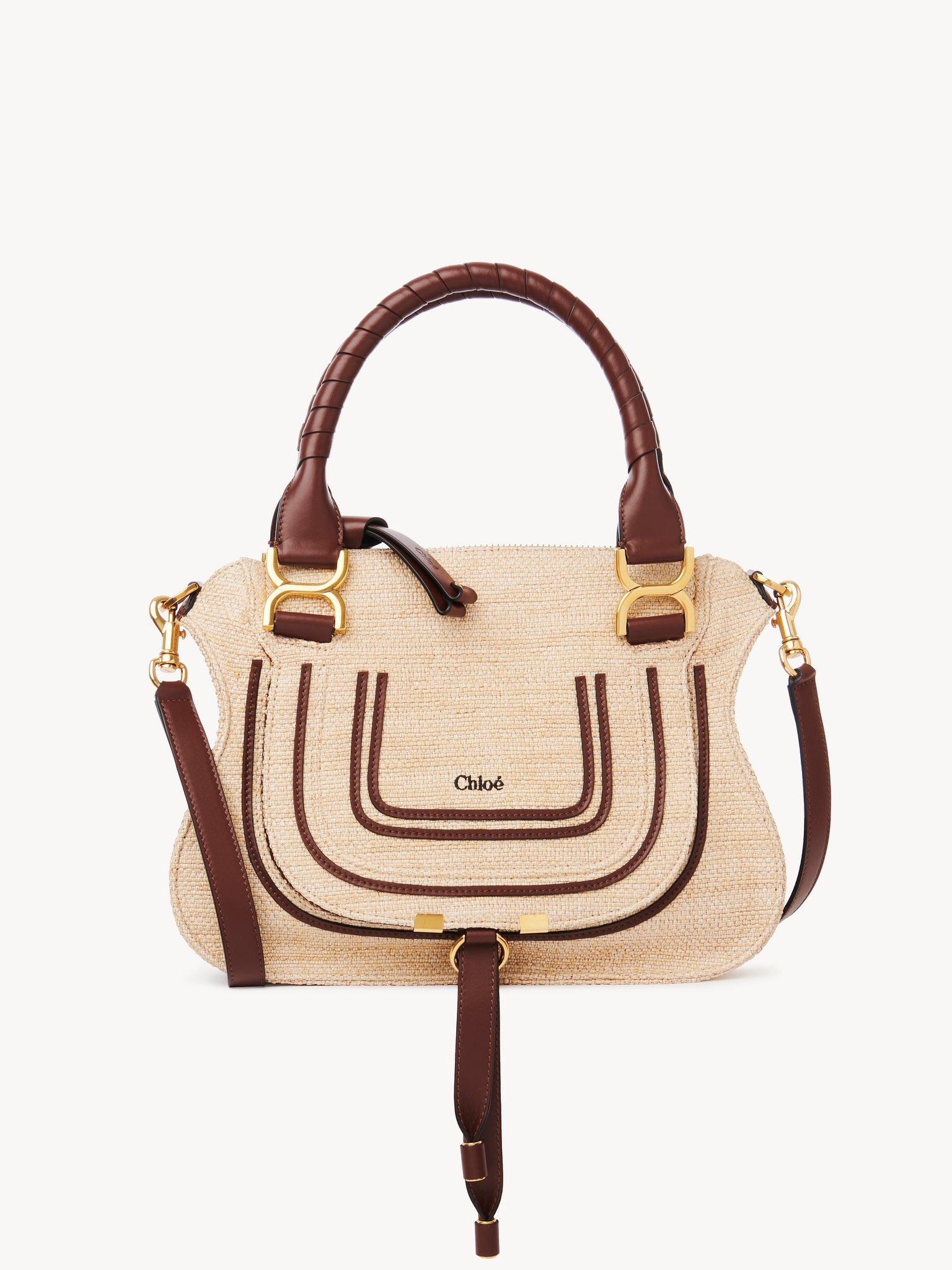 Small Marcie bag in raffia-effect fibers Product Image