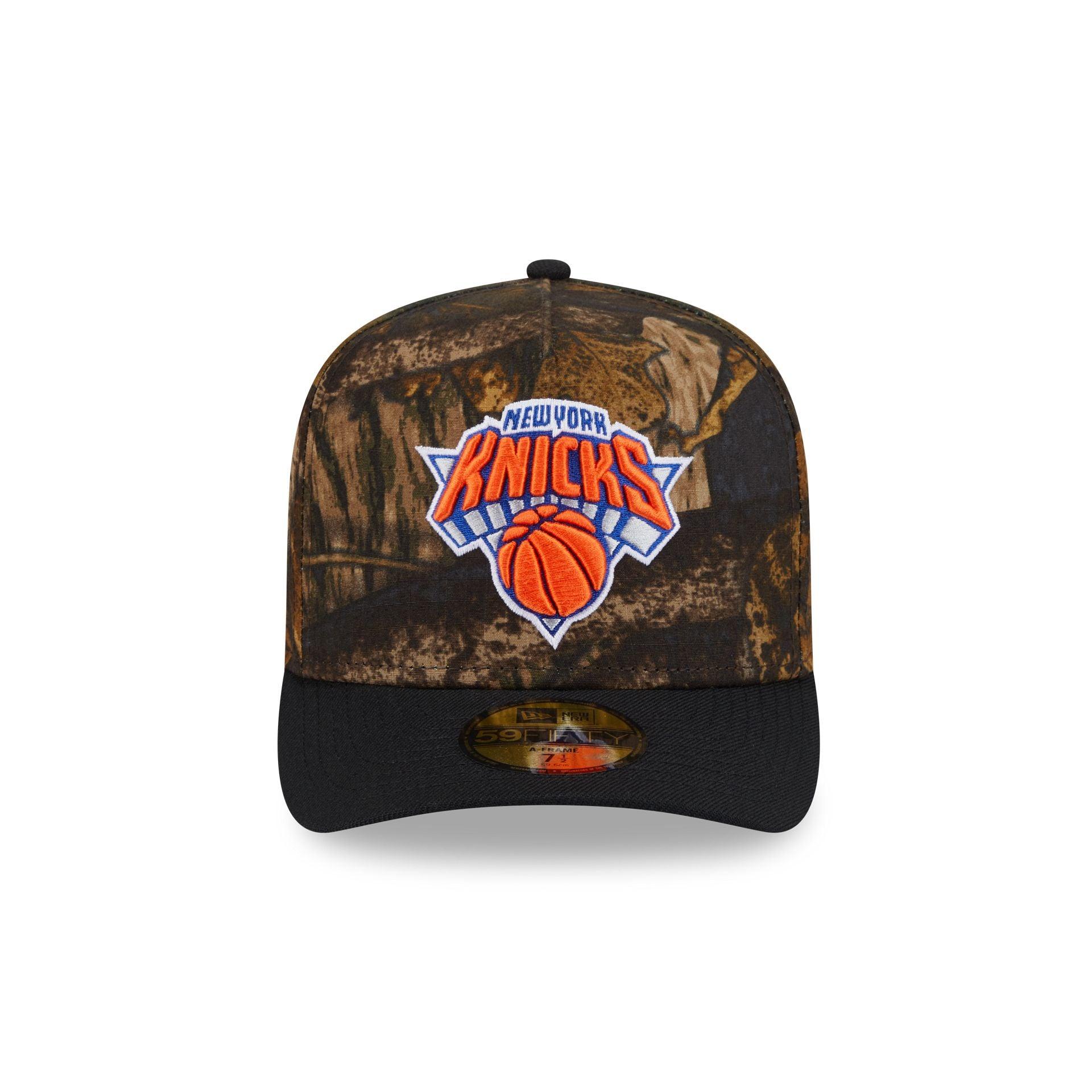 New York Knicks Ripstop Camo 59FIFTY A-Frame Fitted Hat Male Product Image