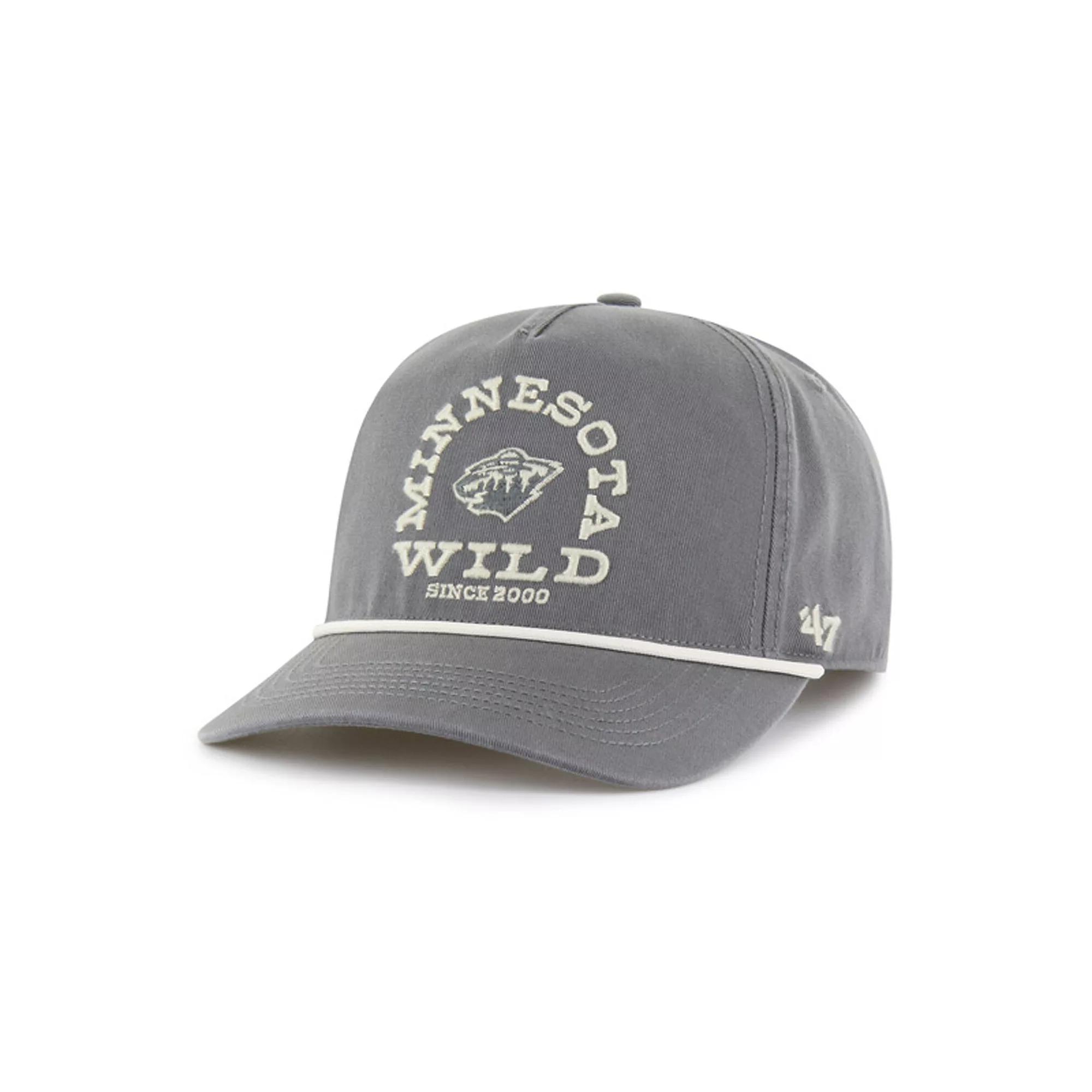 Men's '47 Charcoal Minnesota Wild Canyon Ranchero Hitch Adjustable Hat Product Image