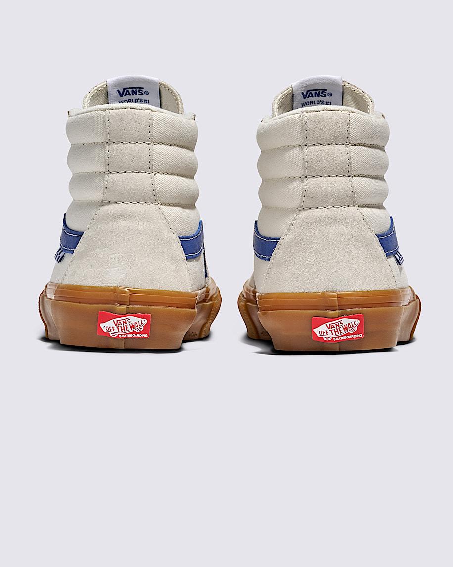 Skate Sk8-Hi Shoe in White / Blue / Gum| Vans US Product Image