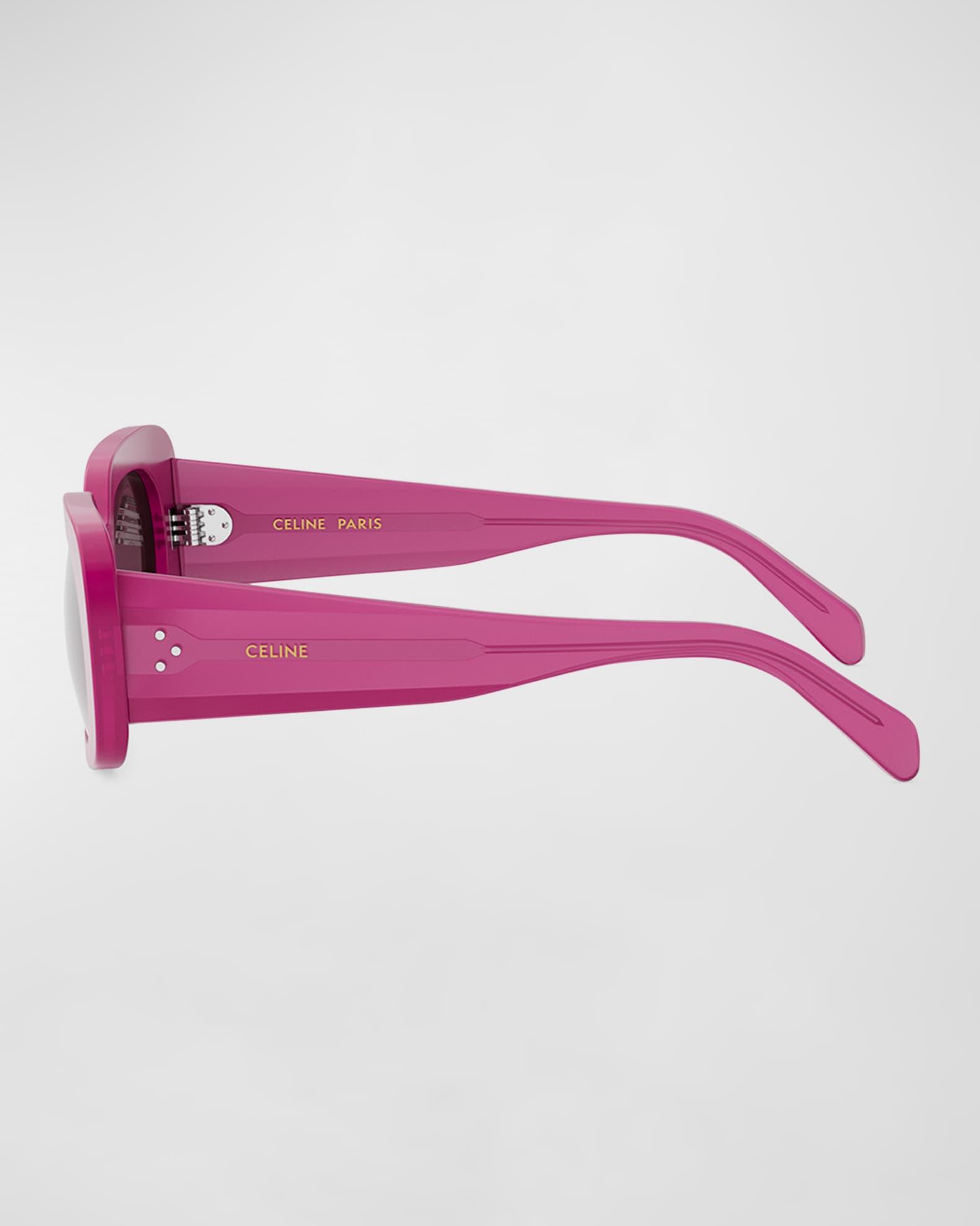 Bold 3 Dots Acetate Rectangle Sunglasses  Product Image