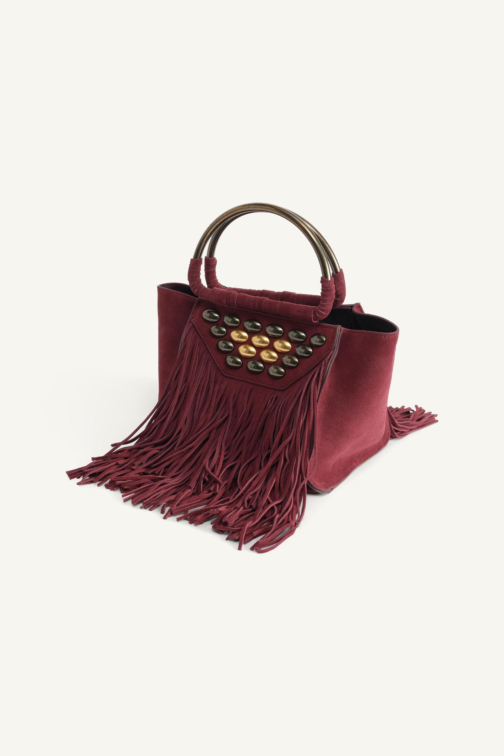 LIMITED EDITION SUEDE FRINGE MINI CITY BAG Product Image