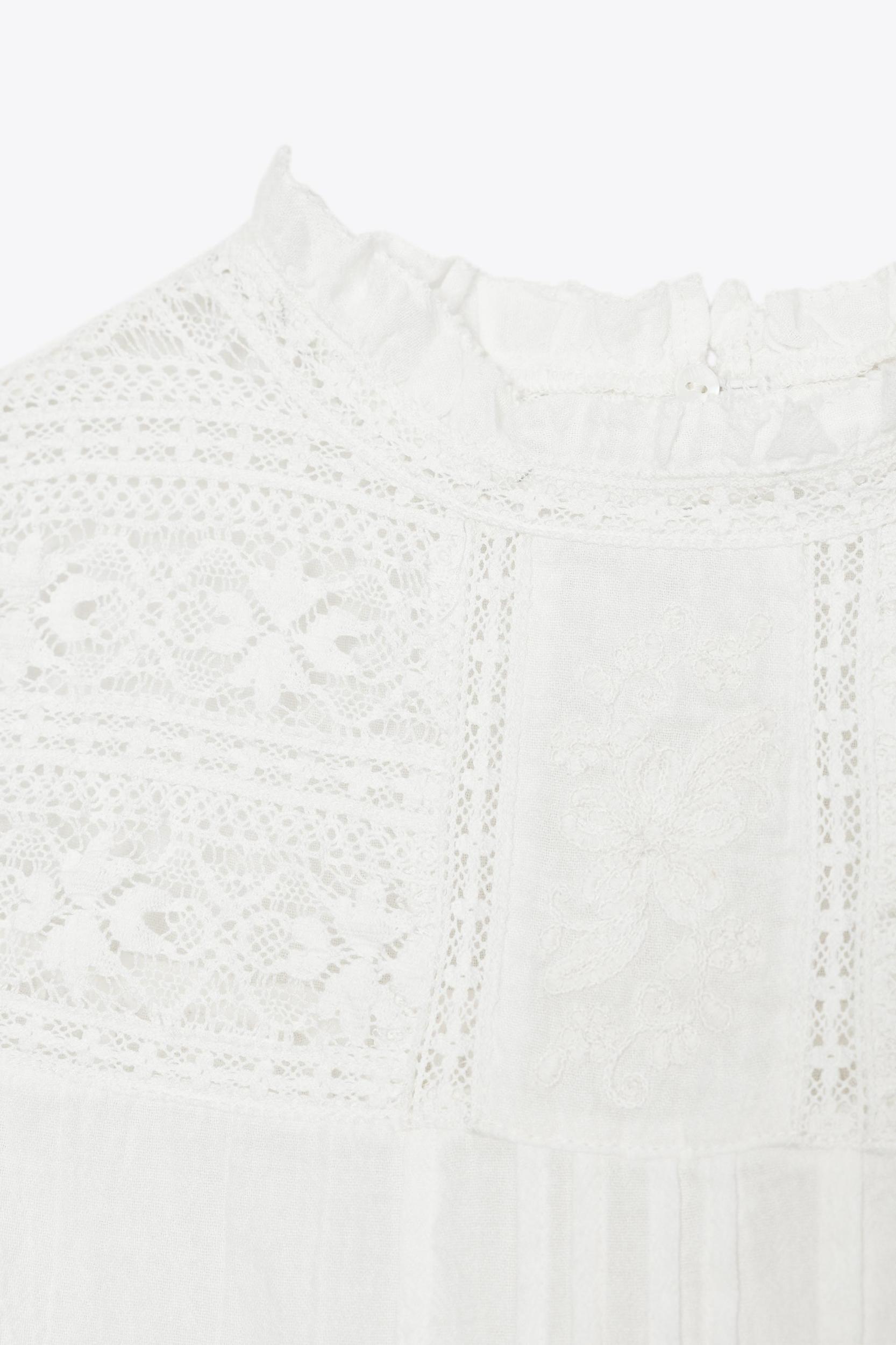 EMBROIDERED LADDER STITCH TOP Product Image