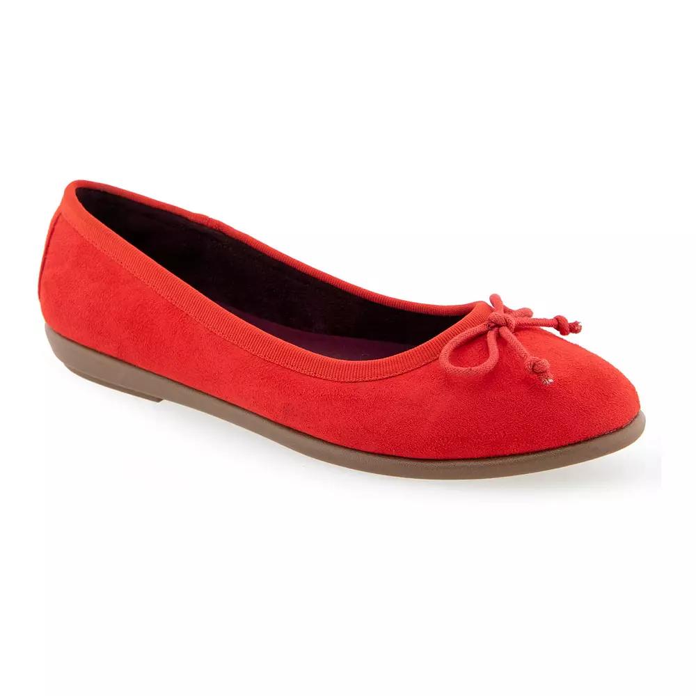 Aerosoles Homebet Women's Ballet Flats, Size: 9, Racing Red Faux Suede Product Image