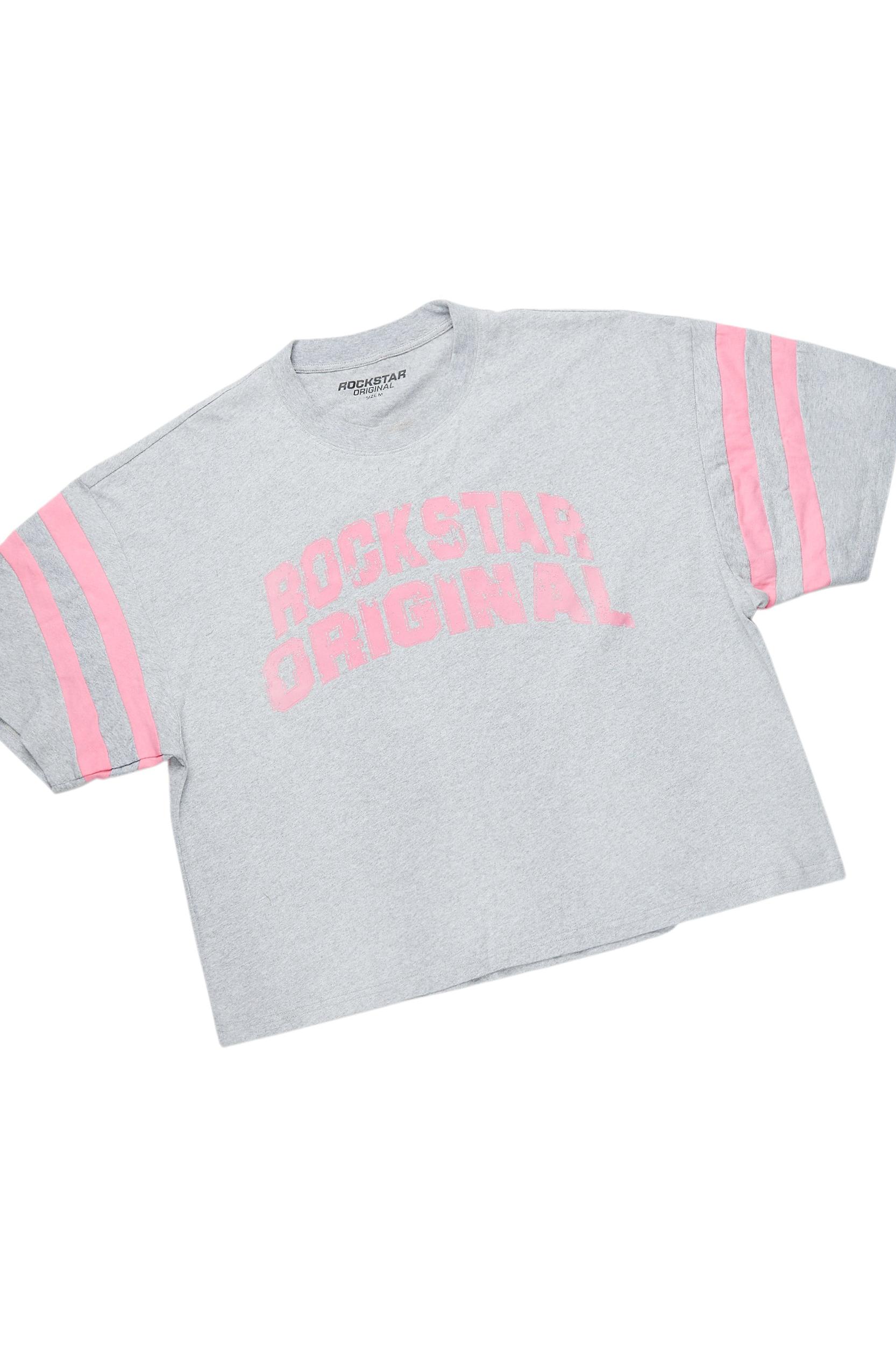 Chikata Heather Grey T-Shirt Short Set Female Product Image