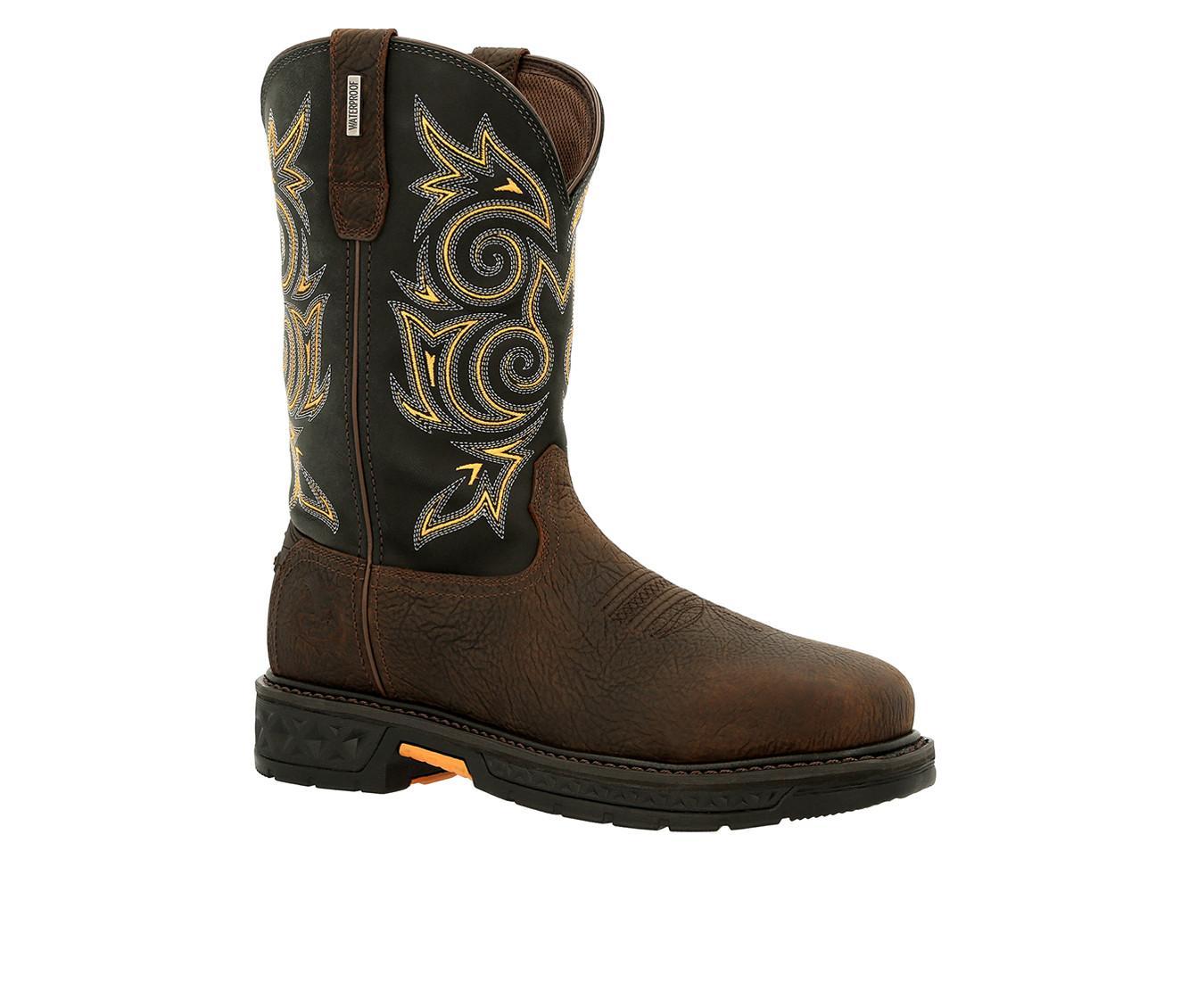 Men's Georgia Boot Carbo-Tec LT Steel Toe Waterproof Pull On Work Boots Product Image