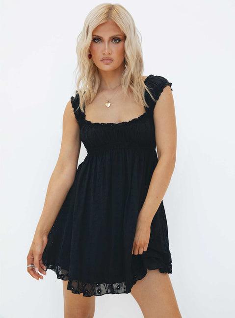 Carlita Mini Dress Black Product Image