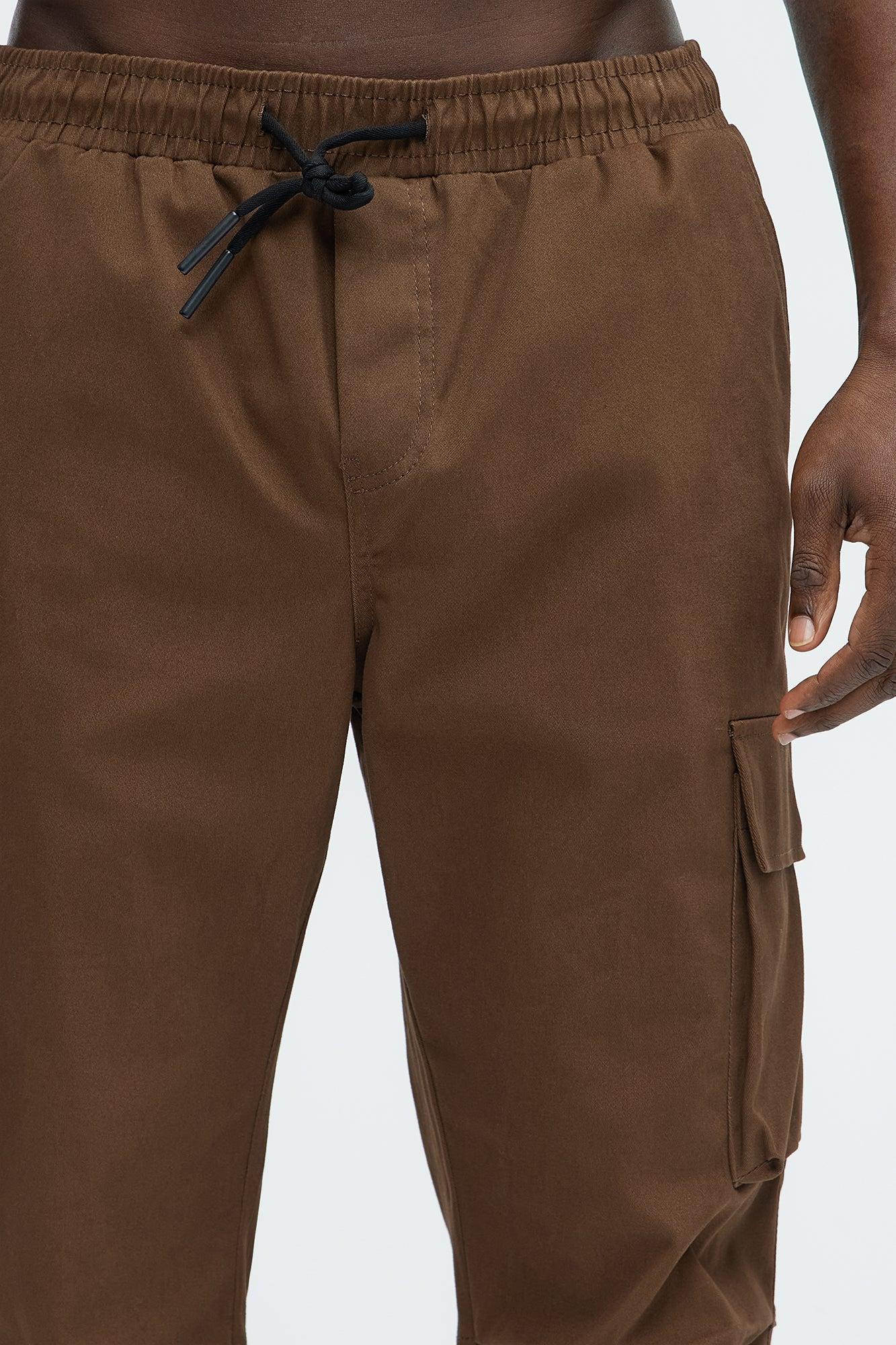 Stay On It Straight Cargo Pants - Brown Product Image
