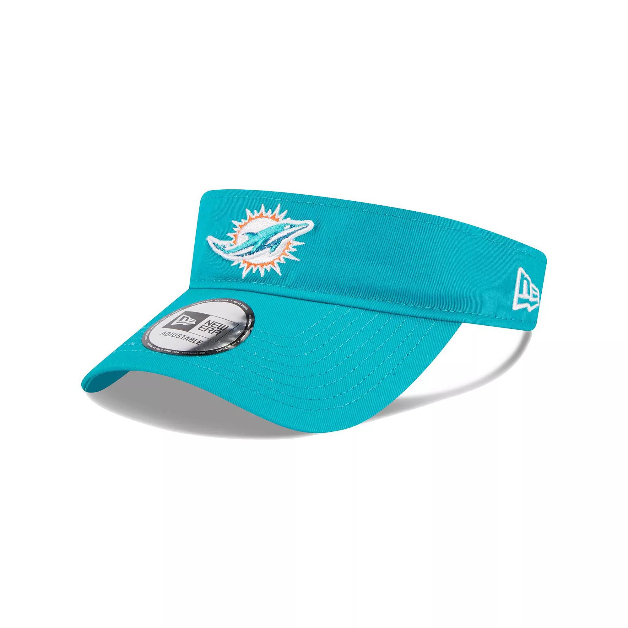 Men's New Era Aqua Miami Dolphins Main Adjustable Visor, Turquoise A Product Image