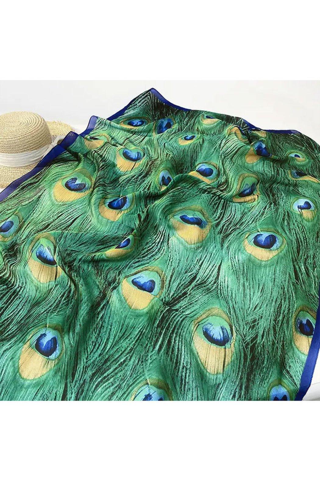 Color Plaid Satin Scarf Product Image