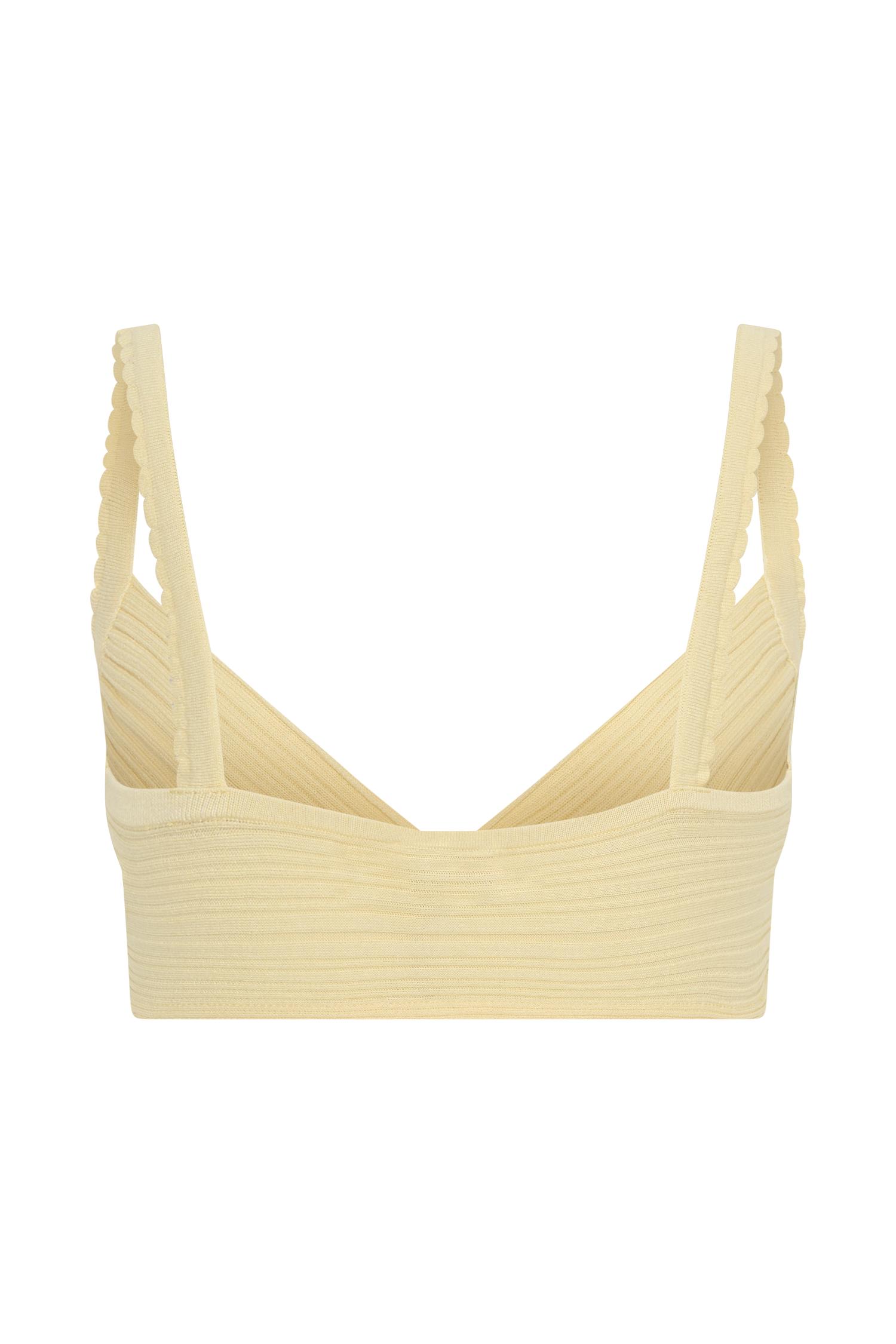 Coleene Pointelle Knit Top - Lemon Product Image