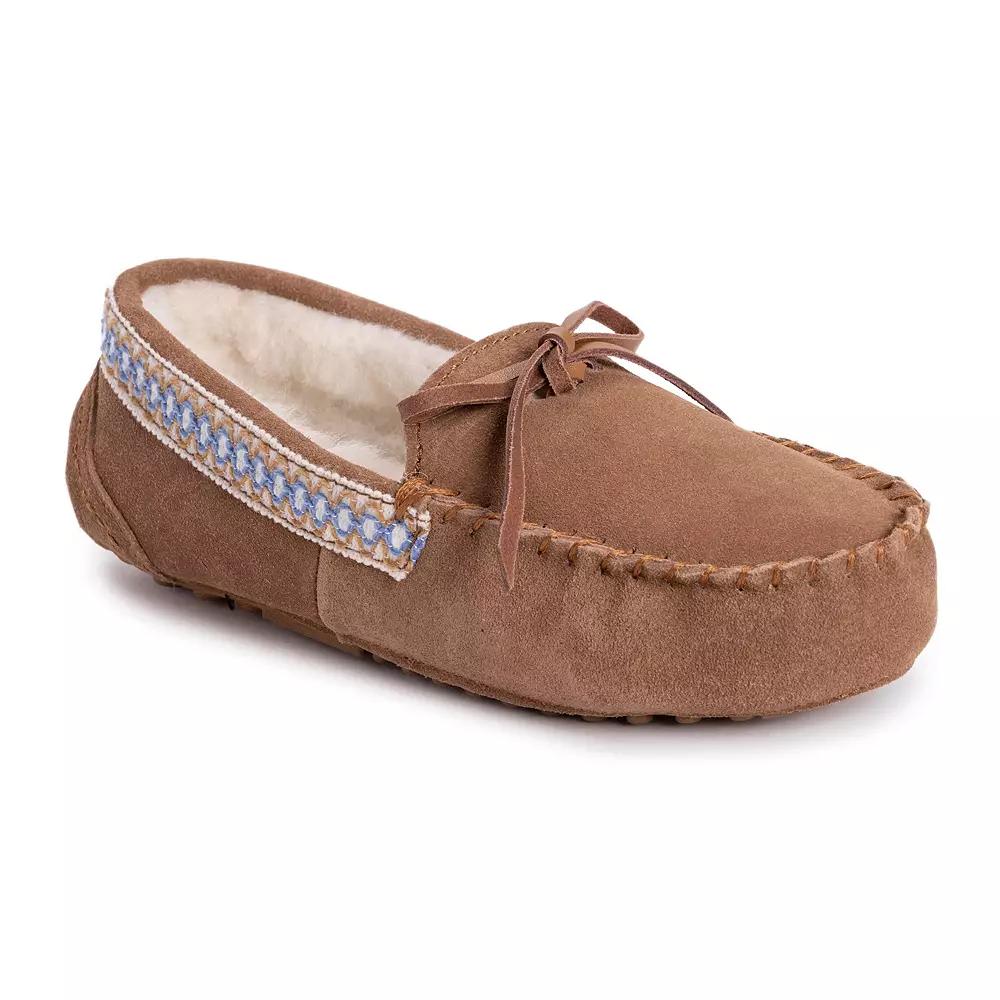 MUK LUKS Jane Women's Suede Moccasin Slippers,  Product Image