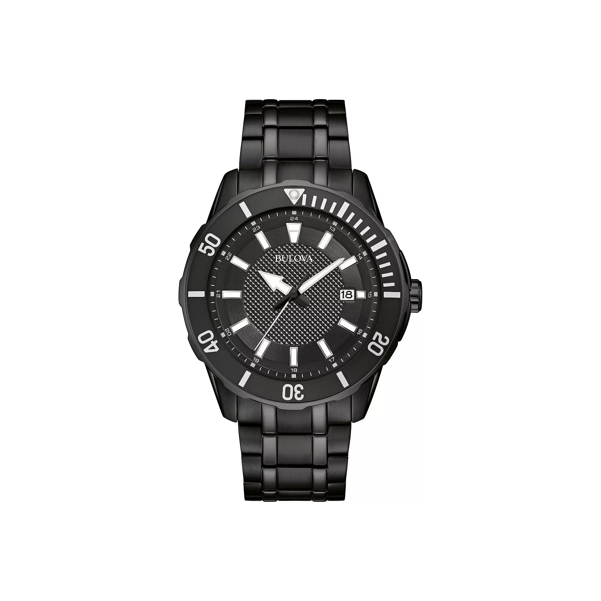 Bulova Men's Black Stainless Steel Watch - 98B361,  Product Image
