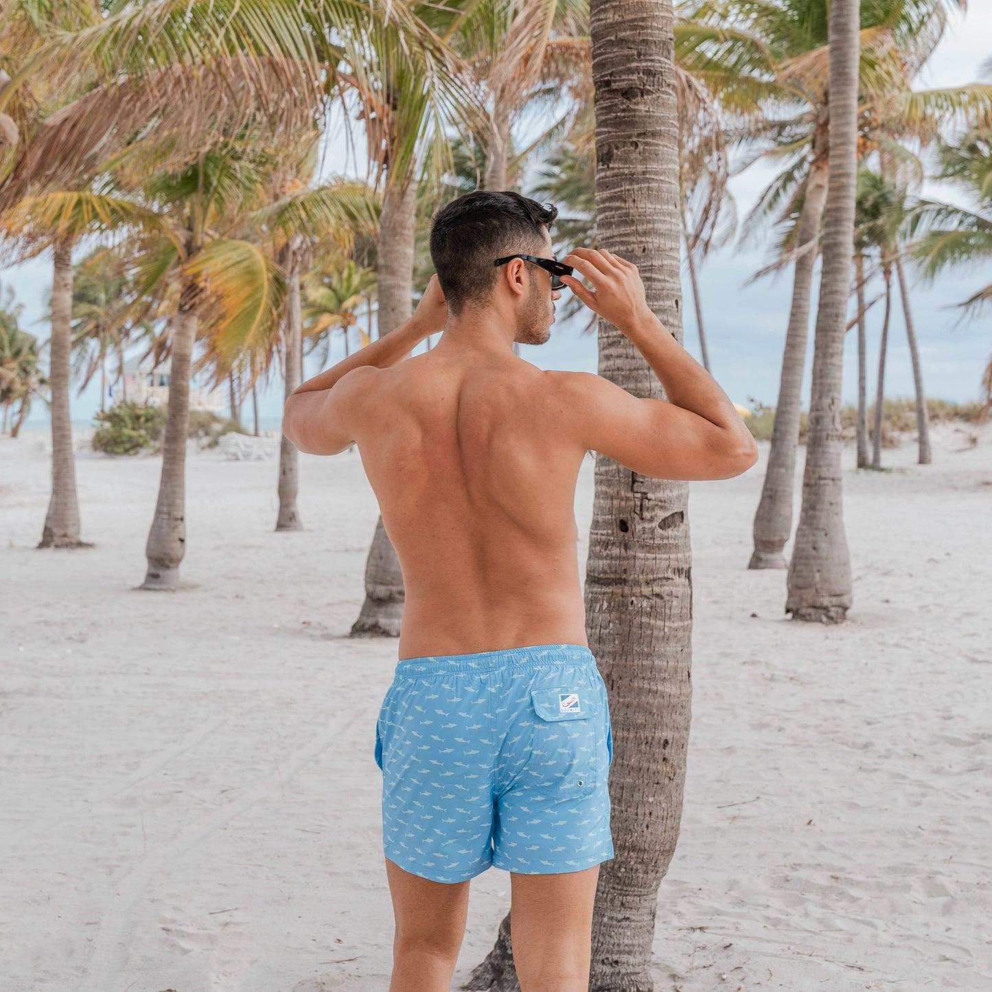 Bermies Shark Bay Swim Trunks Male Product Image