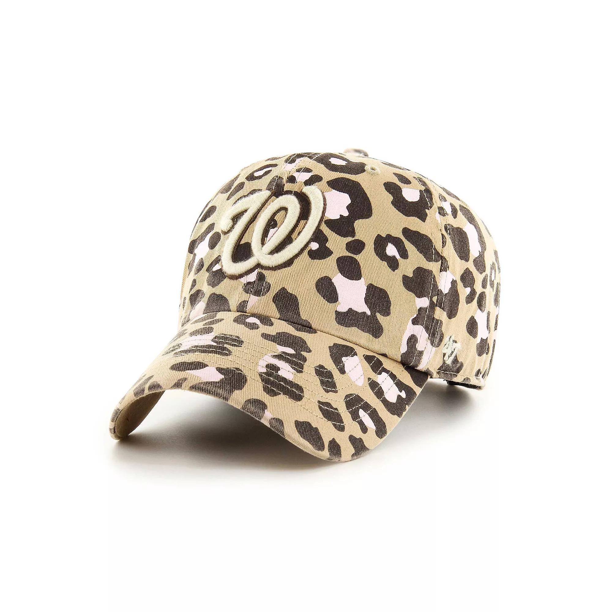 Women's '47 Khaki Washington Nationals Bagheera Clean Up Adjustable Hat, Beig K Product Image