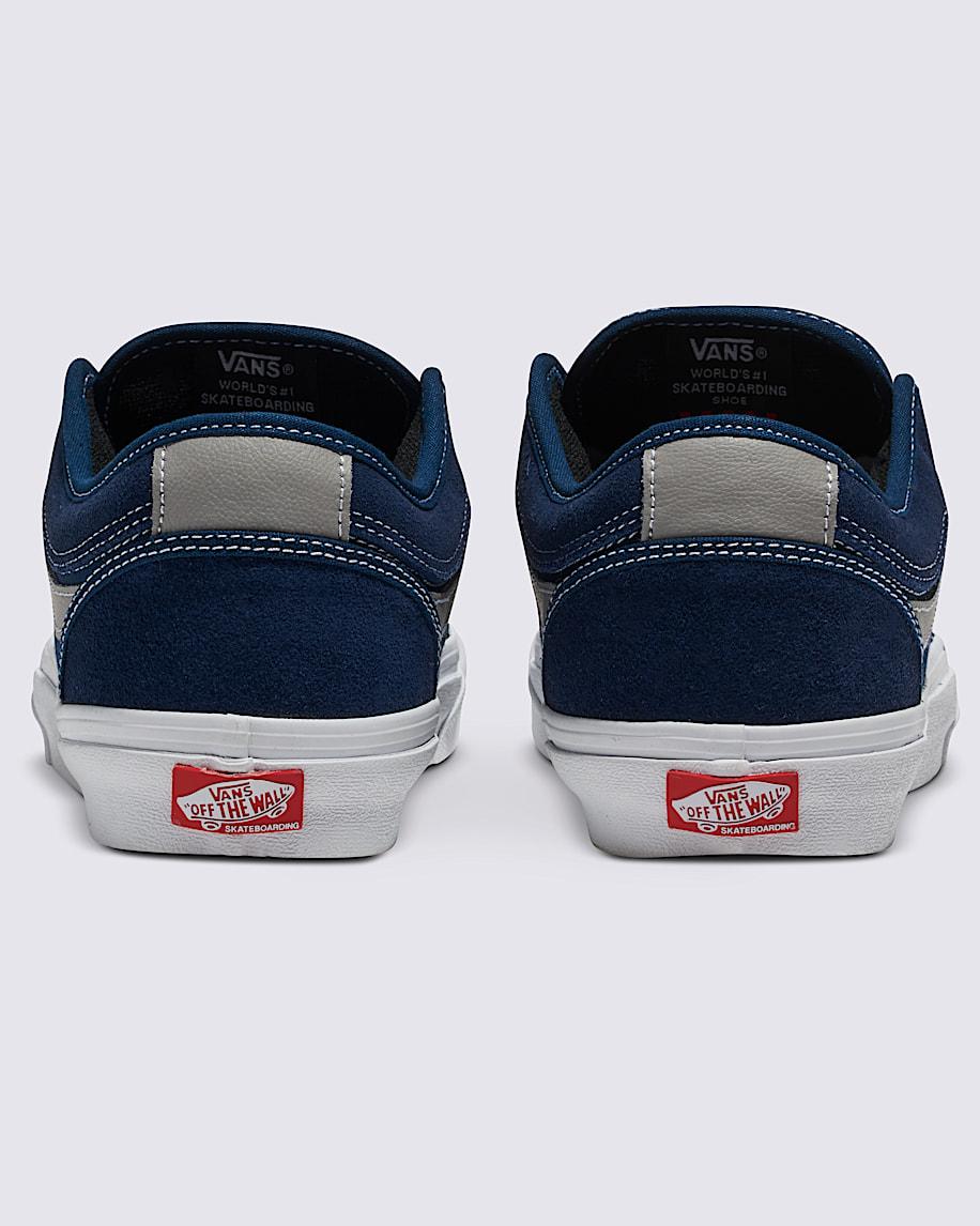 Chukka Low Sidestripe Shoe in Navy Blue / Grey| Vans US Product Image