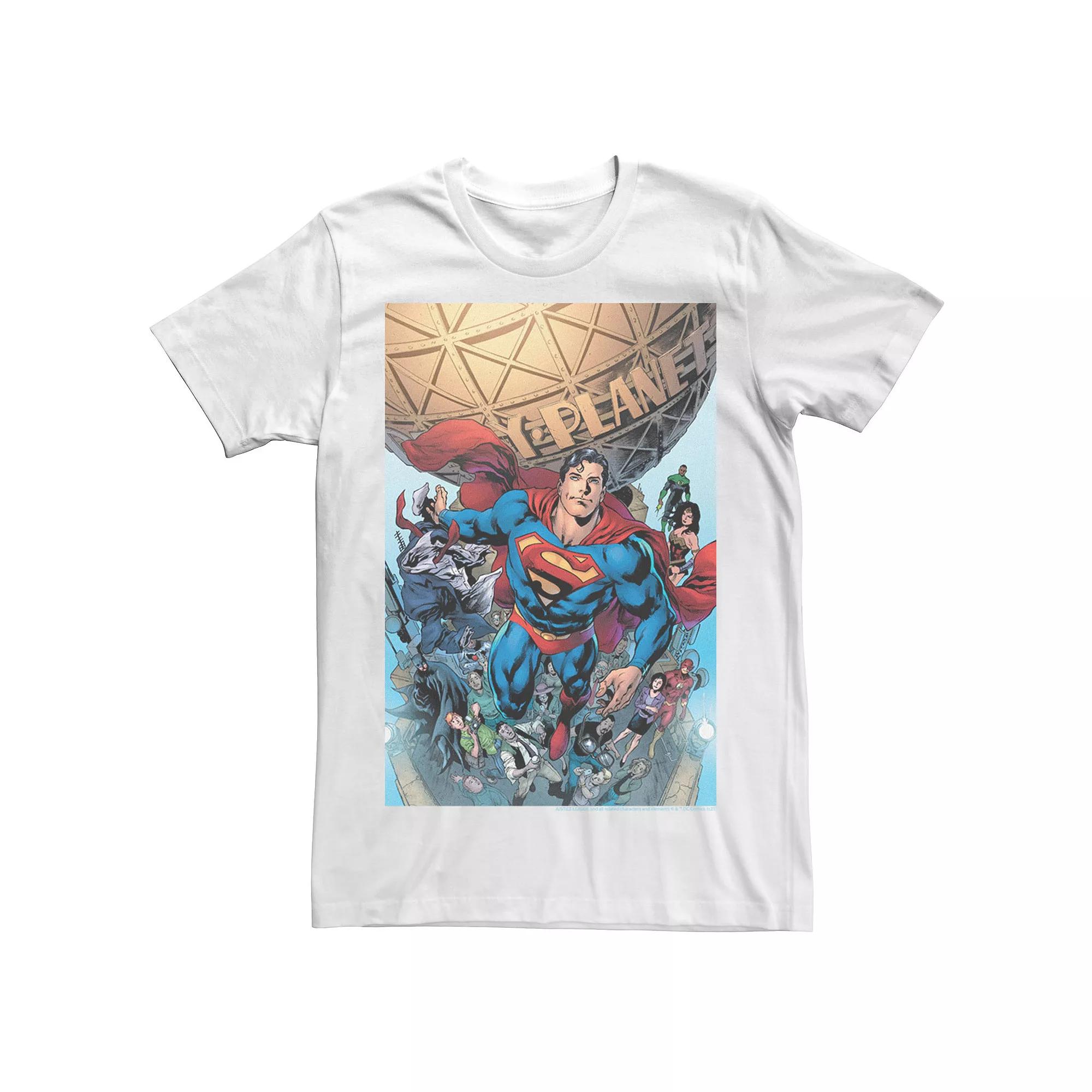Men's Justice League Daily Planet Group Shot Tee,  Product Image