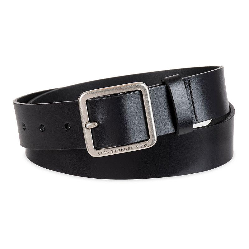 Women's & Plus Levi's® Square Center Bar Buckle Leather Belt,  Product Image