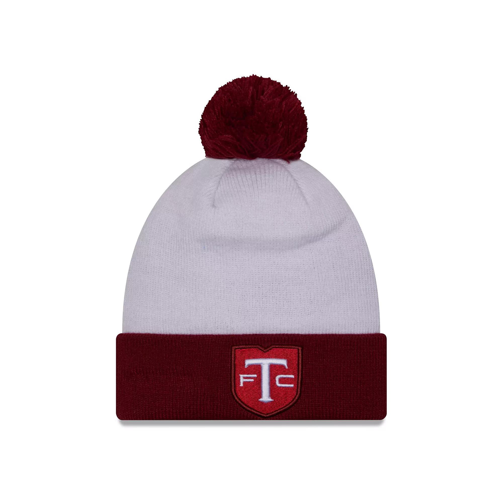 Men's New Era White Toronto FC Jersey Hook Cuff Knit Hat with Pom, Tfc White Product Image